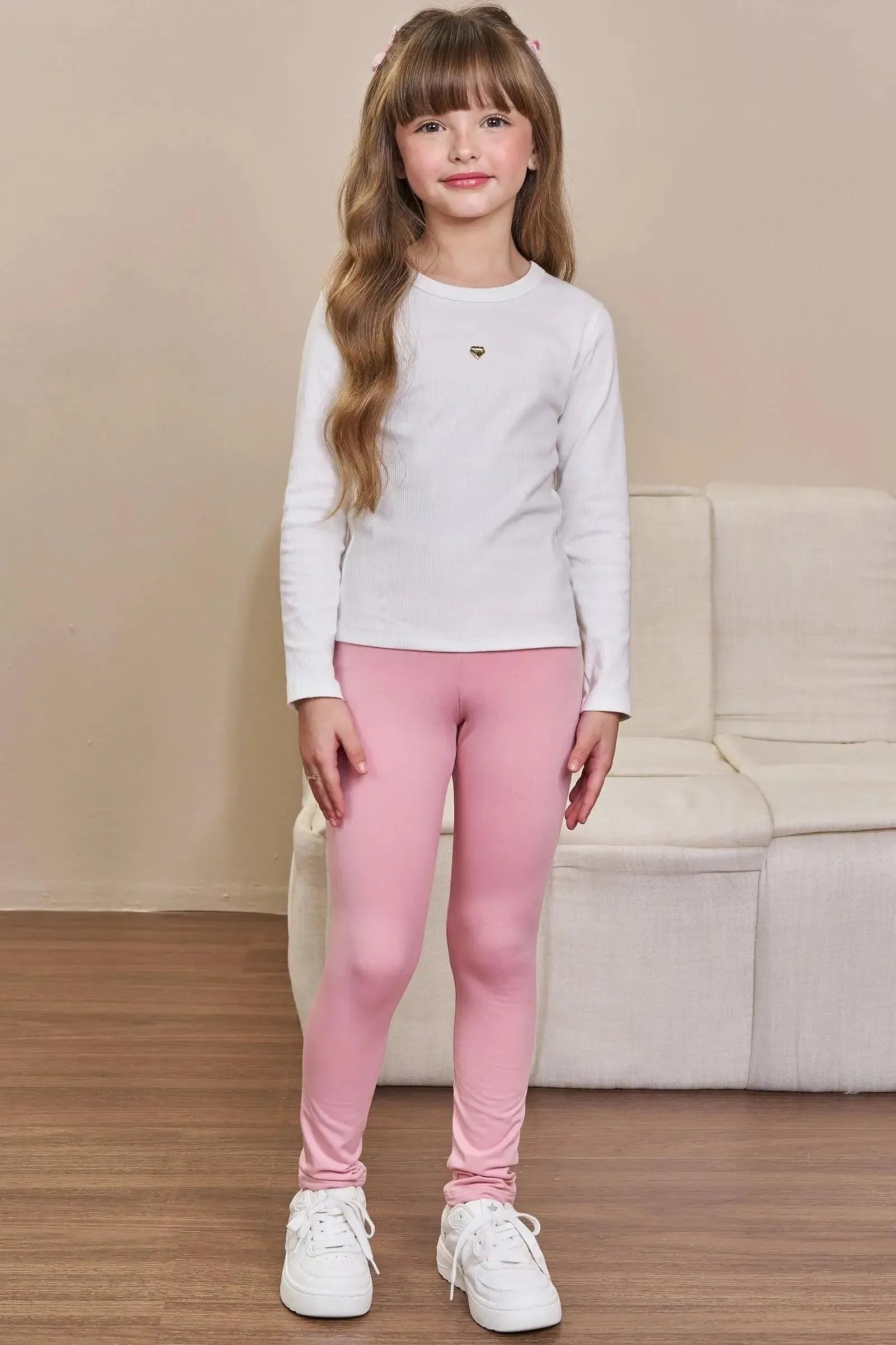 Calça Legging em Cotton 94457 Infanti Infantil Menina
