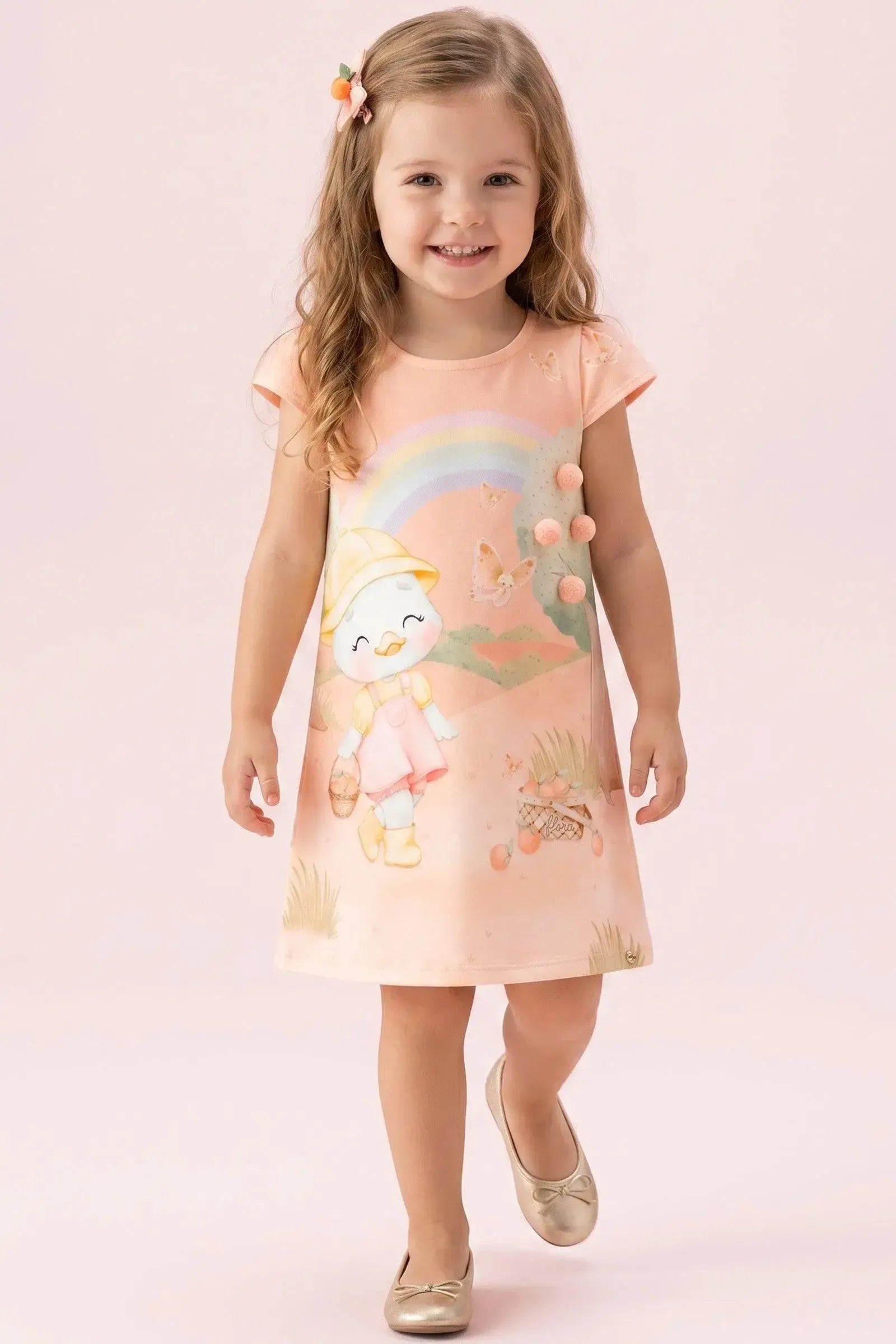 Vestido em Malha Power 94495 Infanti Bebê Menina