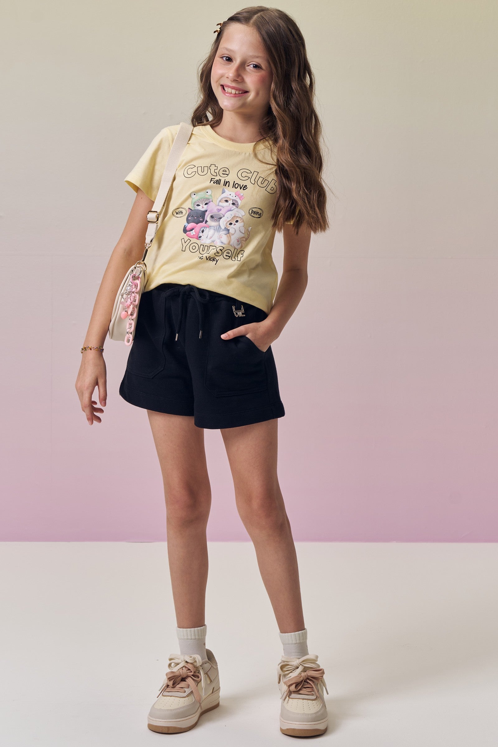 Blusa em Meia Malha 94586 Vic&Vicky Teen Menina