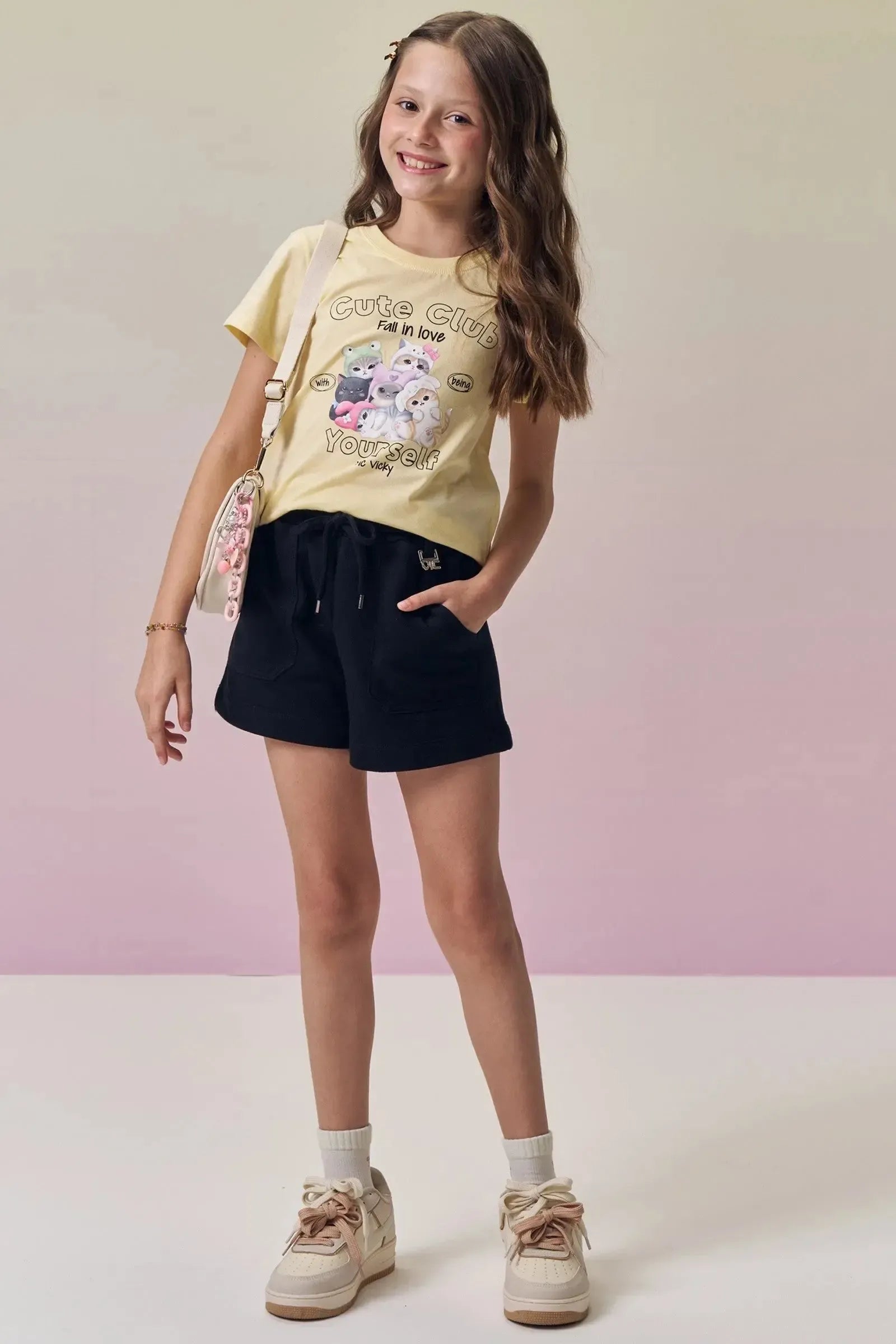 Blusa em Meia Malha 94586 Vic&Vicky Teen Menina