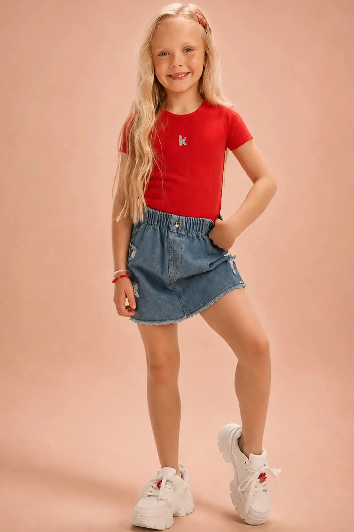 Blusa em Canelado Liz 94790 Kukiê Infantil Menina