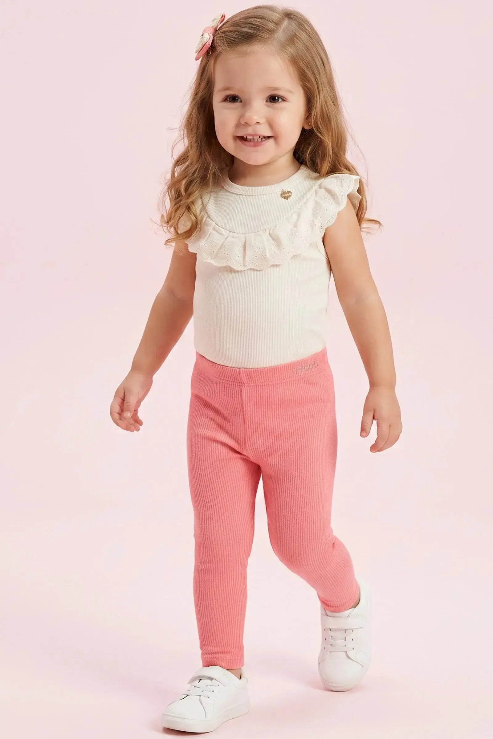 Calça Legging em Canelado Liz 94939 Infanti Bebê Menina