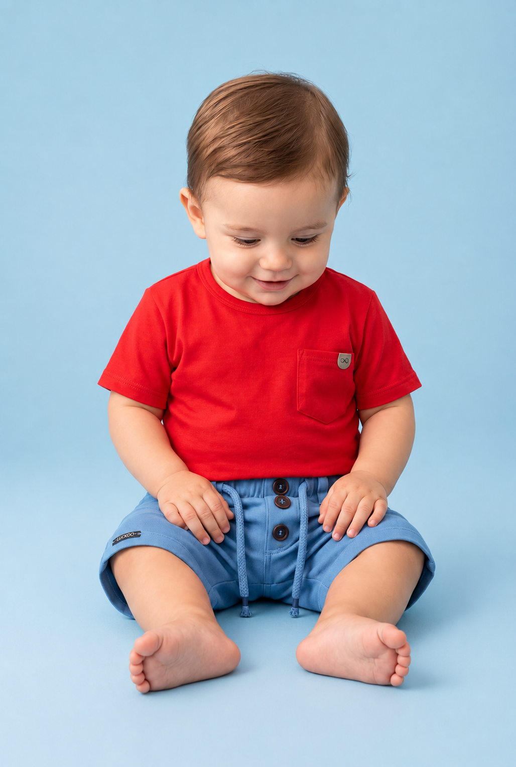 Camiseta em Meia Malha 95037 LucBoo Infantil Menino