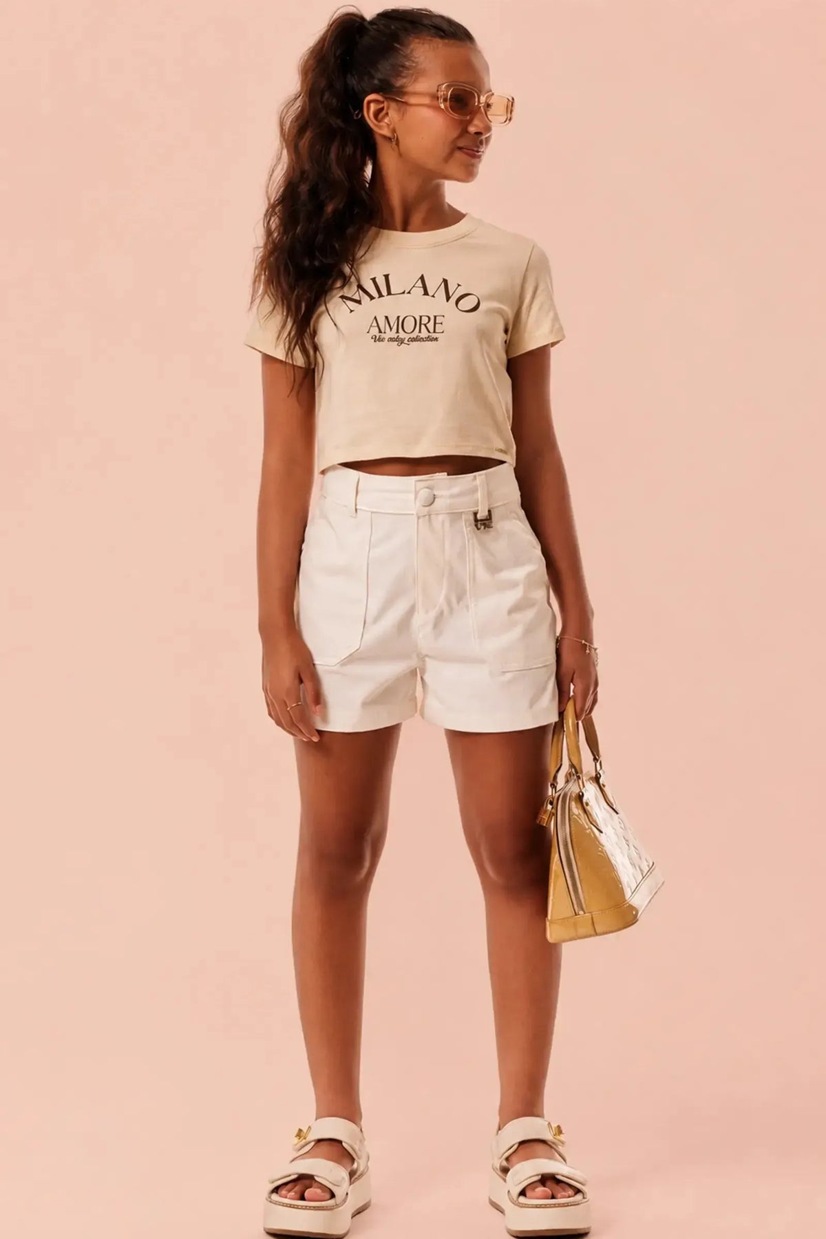 Blusa em Meia Malha 95189 Vic&Vicky Teen Menina