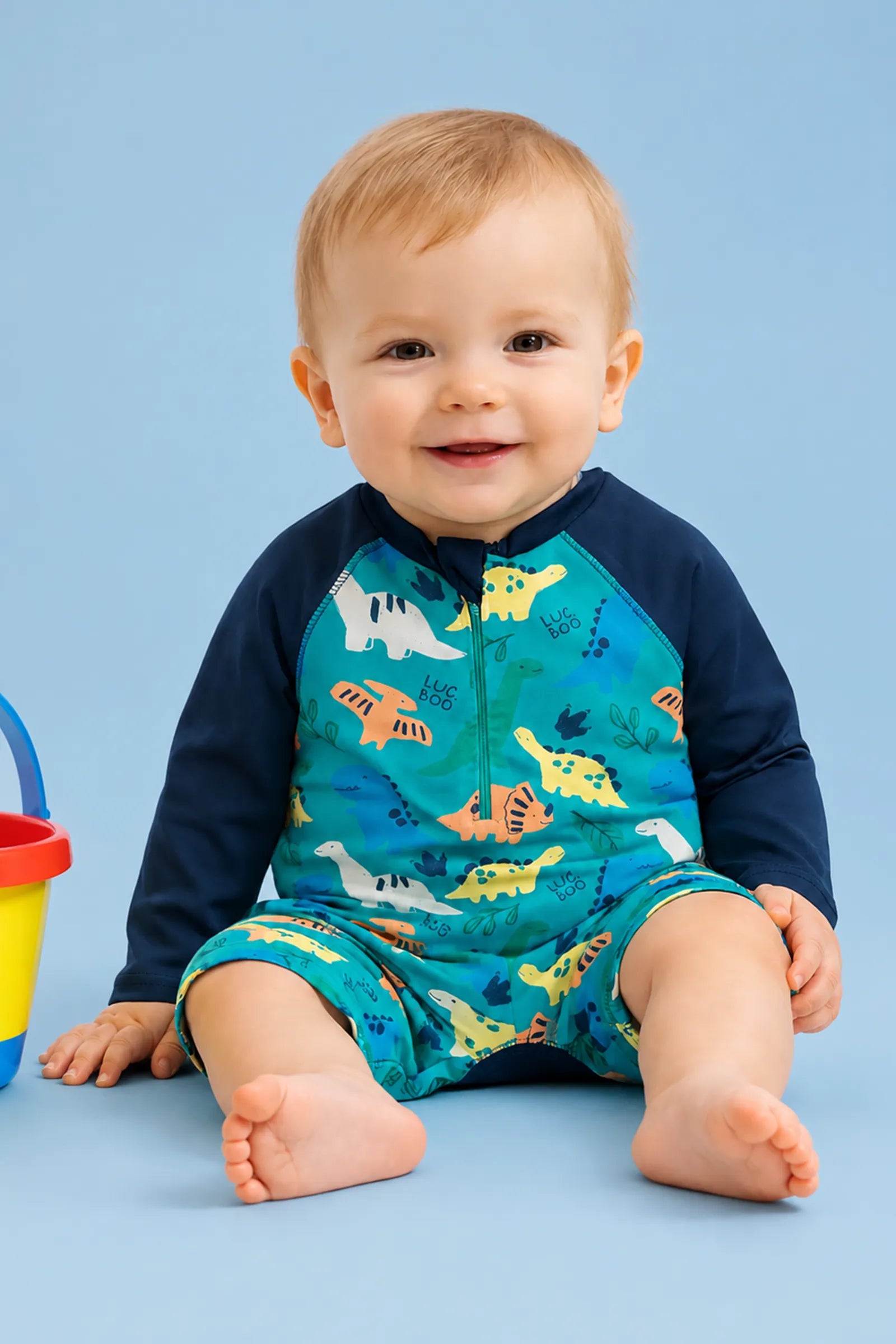 Macacão em Malha UV Dry com Proteção UV50+ 95476 LucBoo Bebê Menino