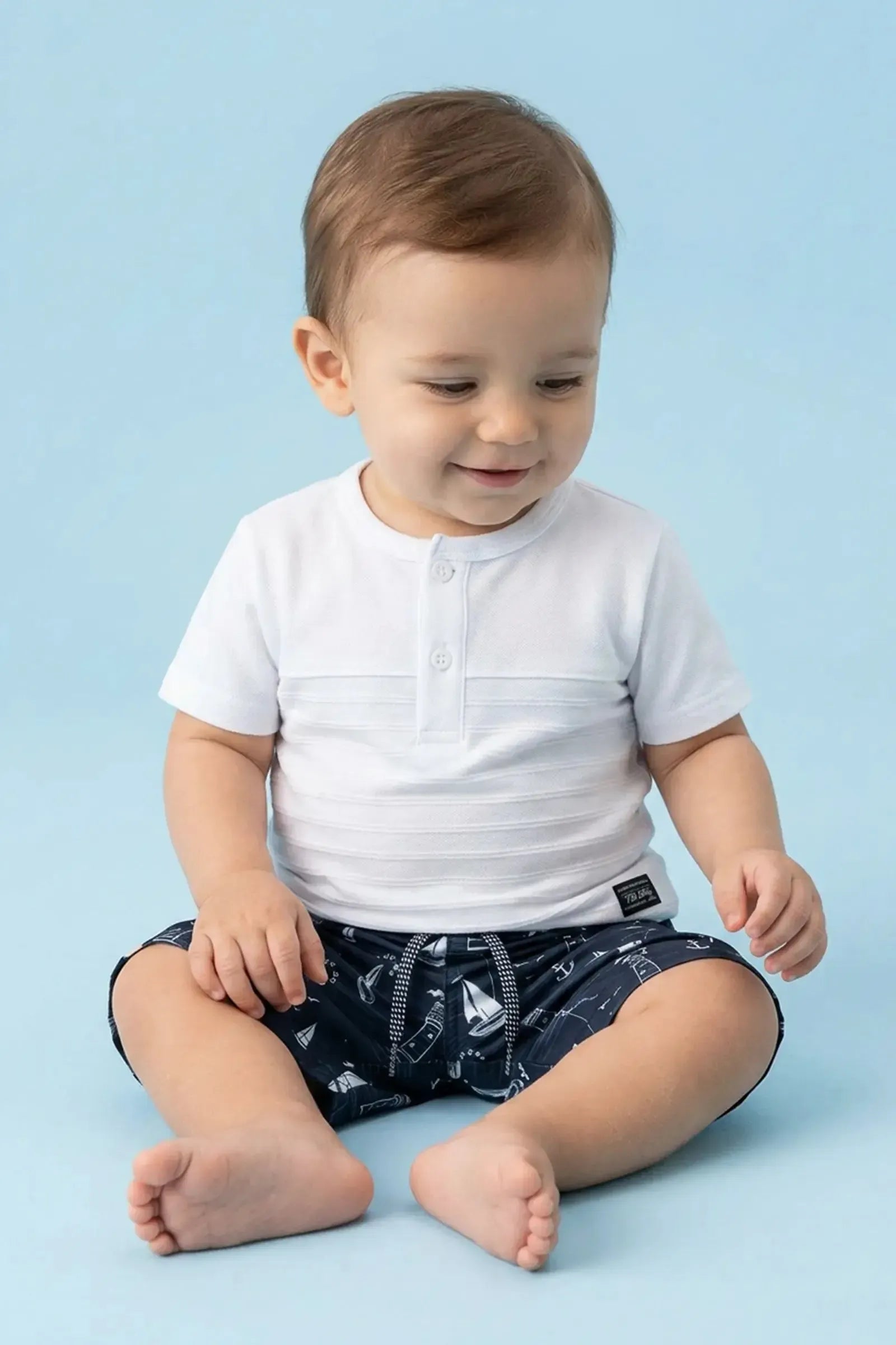 Bermuda em Nylon Ergnomic com Elastano 95700 LucBoo Infantil Menino