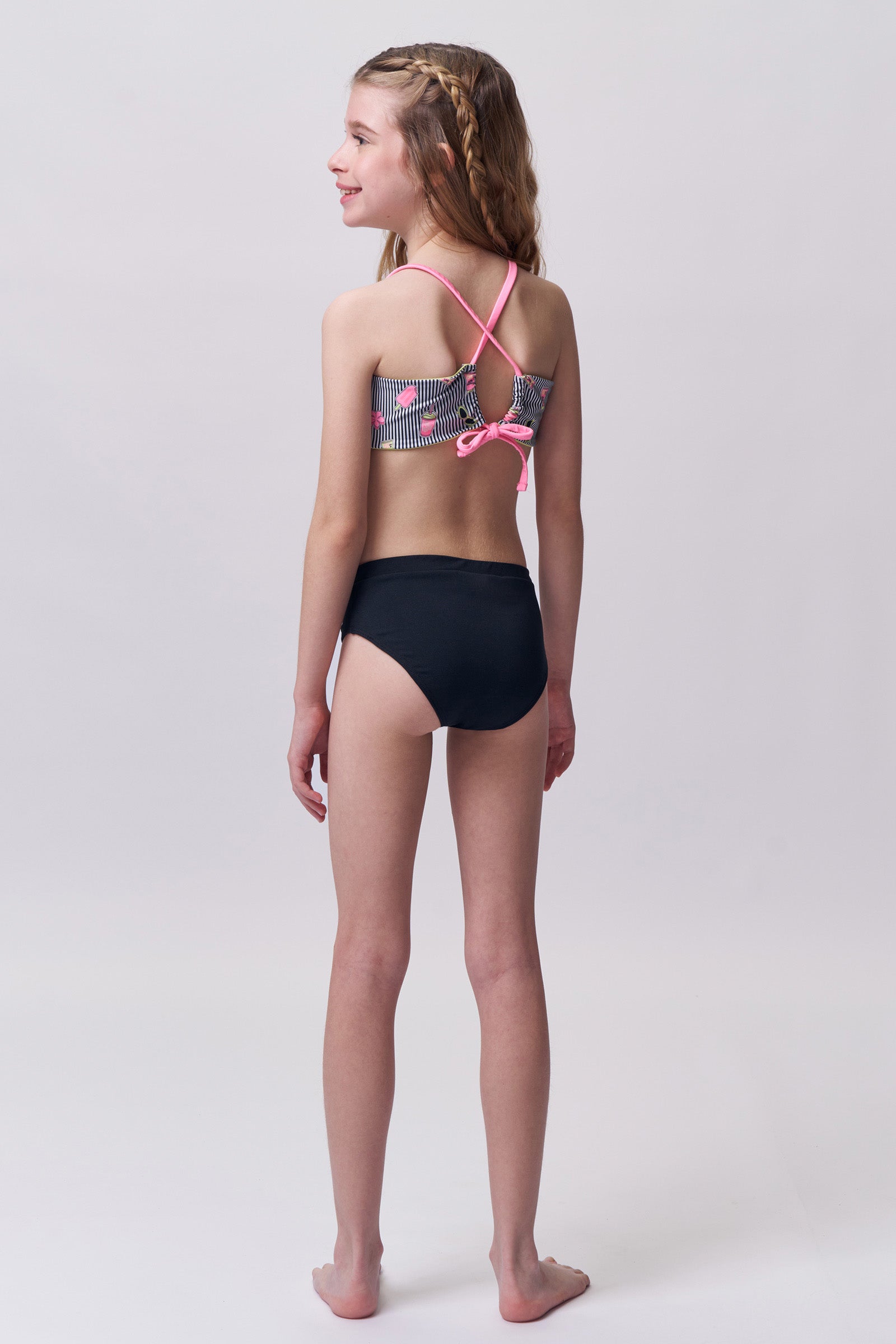 Biquíni com Top Reversível em Malha UV50 96695 Vic&Vicky Teen Menina