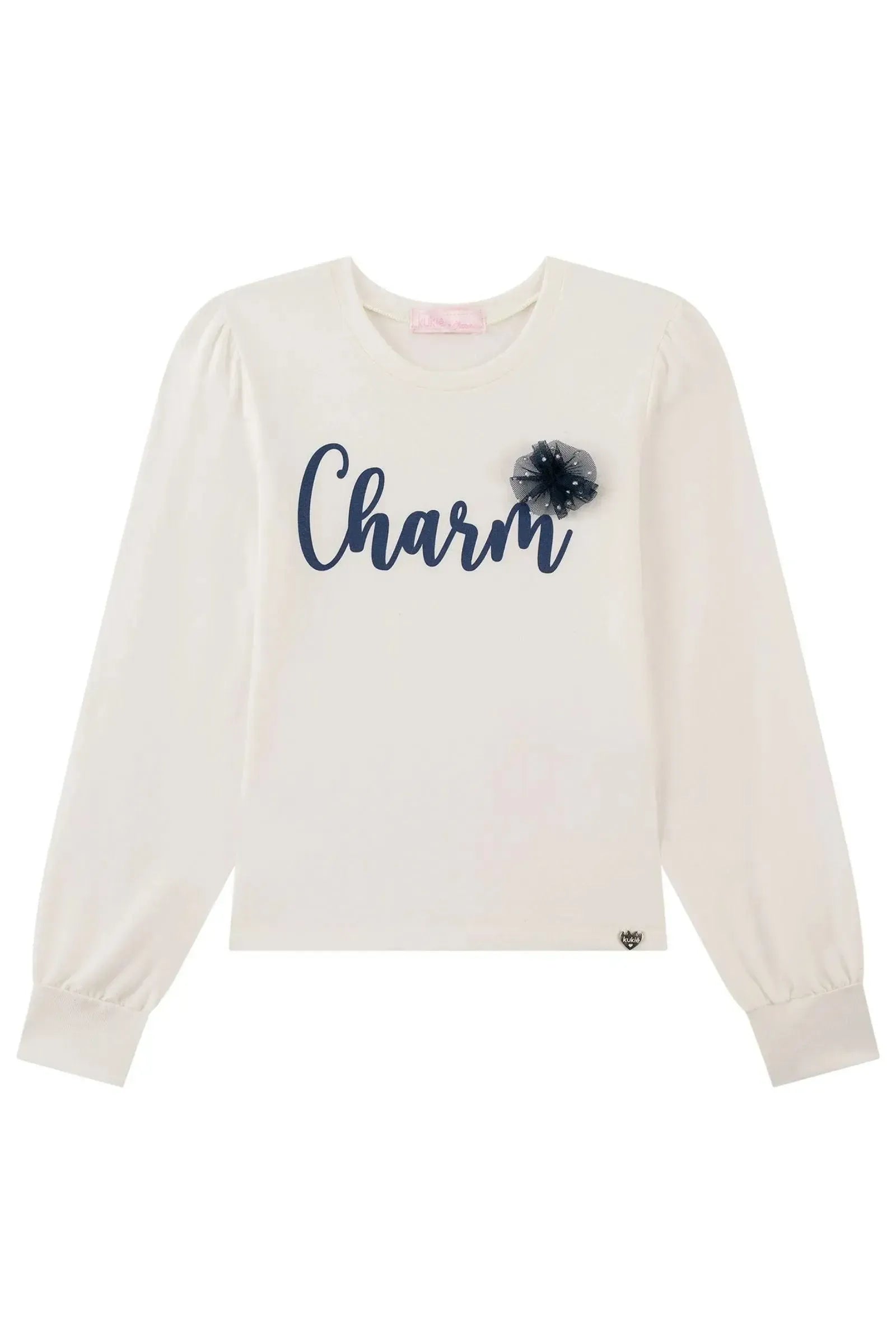 Blusa em Cotton 91812 Kukiê Infantil Menina