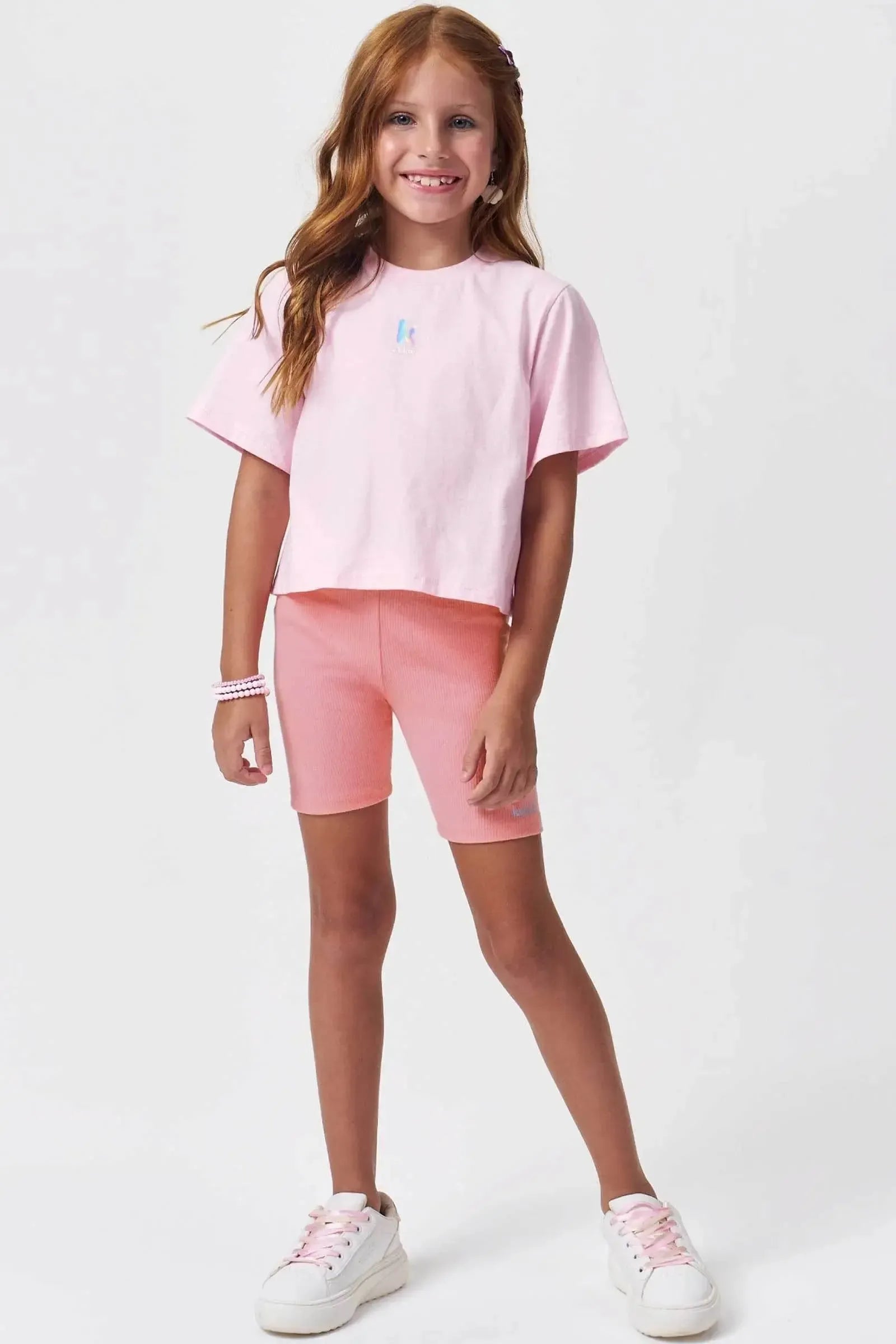 Bermuda Biker em Canelado Liz 99776 Kukiê Infantil Menina