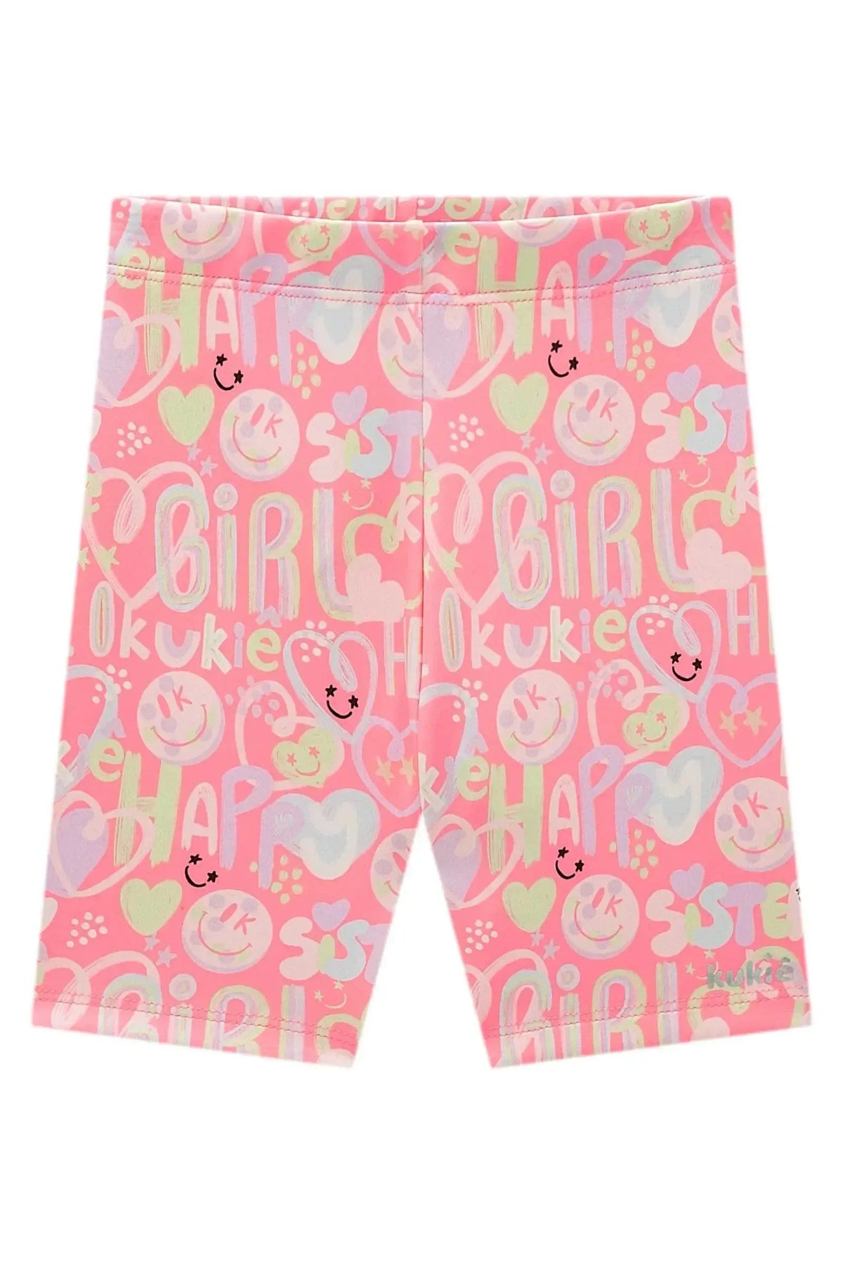 Bermuda Biker em Fly Tech 98045 Kukiê Infantil Menina