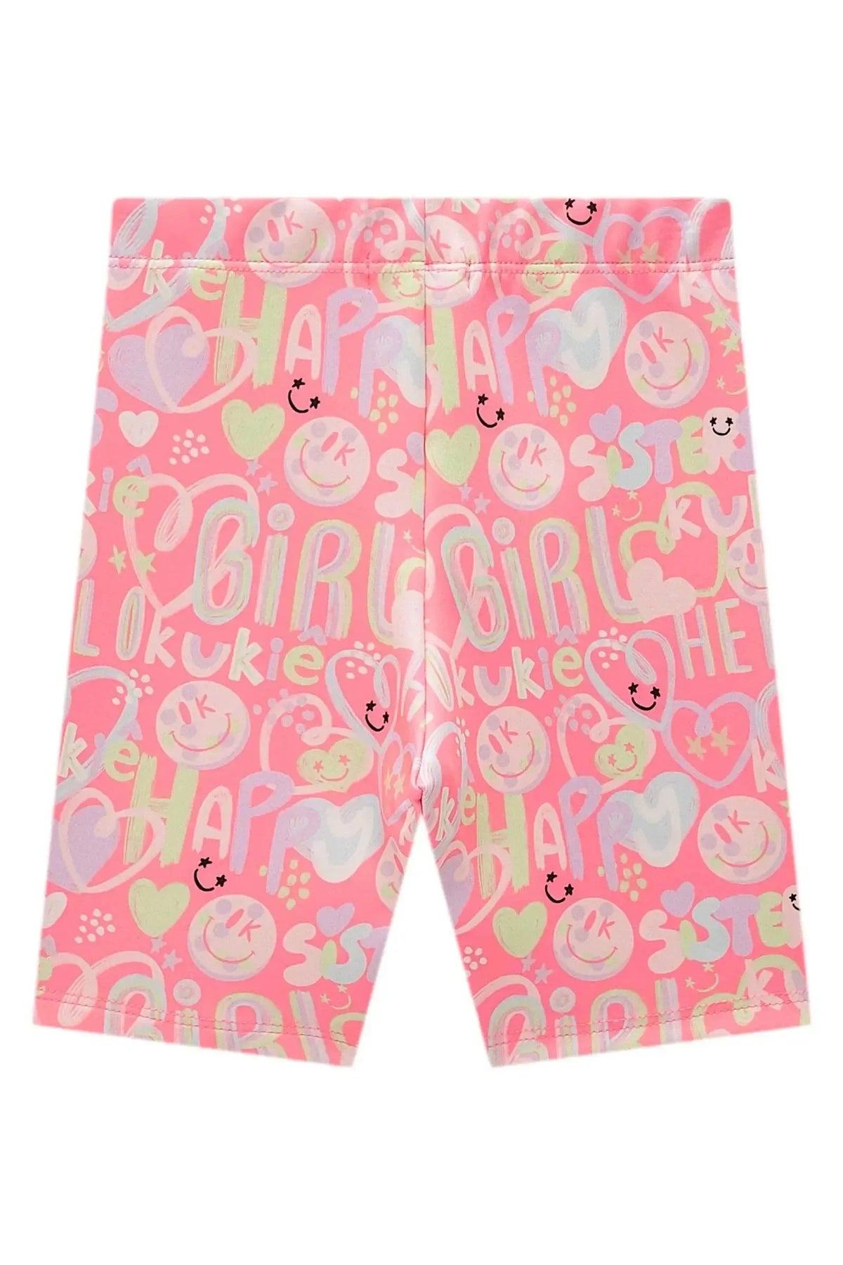 Bermuda Biker em Fly Tech 98045 Kukiê Infantil Menina
