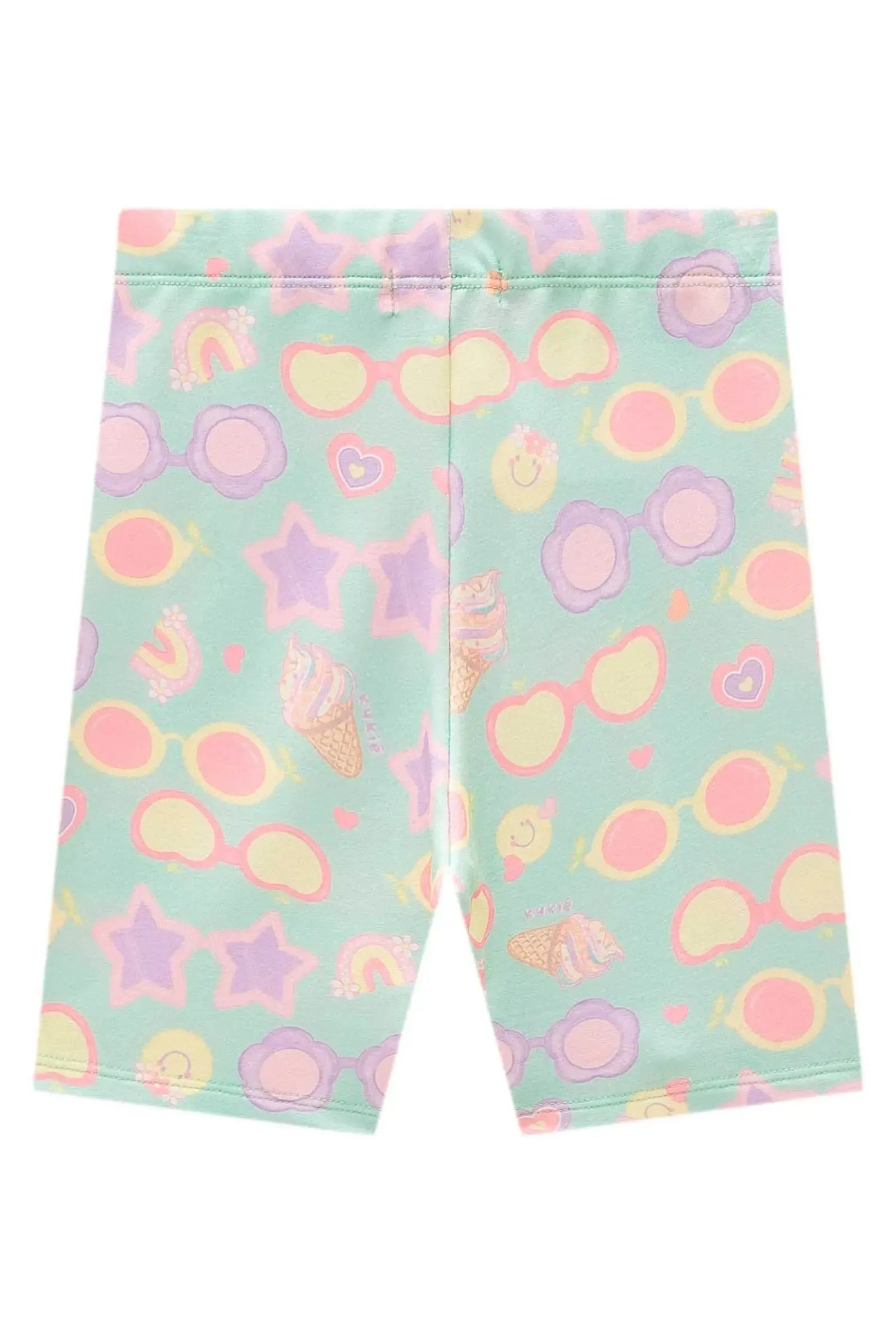 Bermuda Biker em Molecotton 98733 Kukiê Infantil Menina