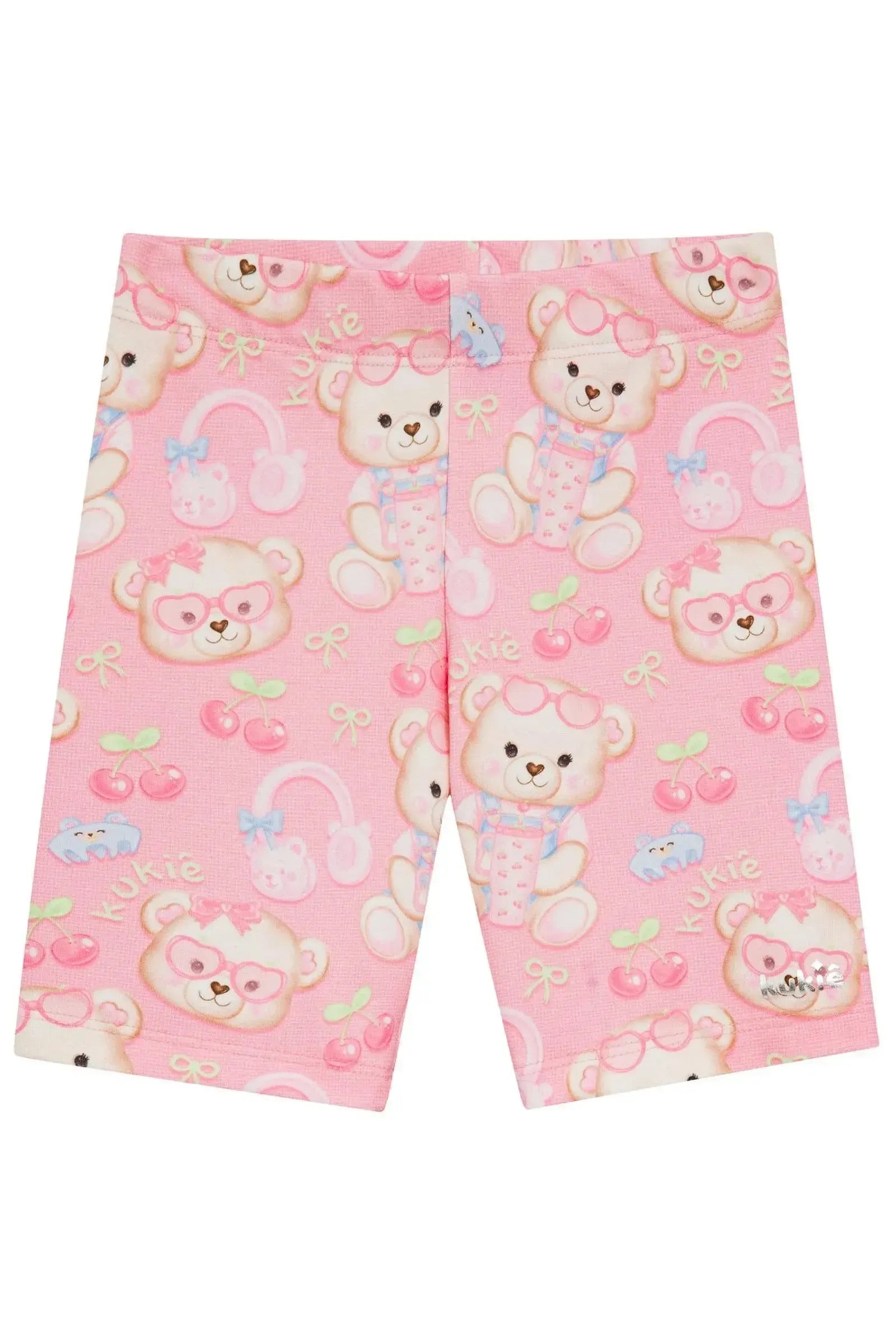 Bermuda Biker em Molecotton 95591 Kukiê Infantil Menina
