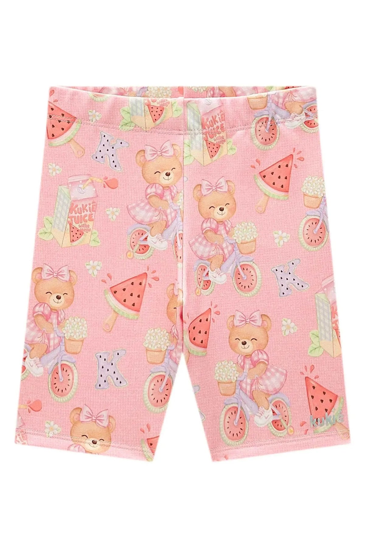 Bermuda Biker em Molecotton 98044 Kukiê Infantil Menina