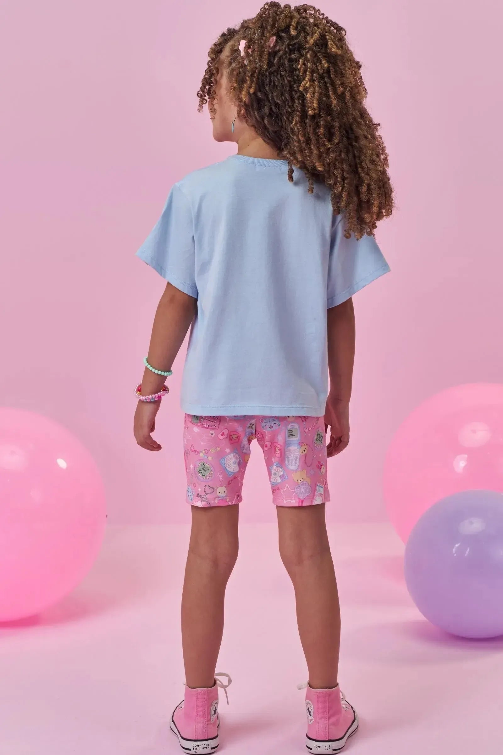 Bermuda Biker em Molecotton 99536 Kukiê Infantil Menina