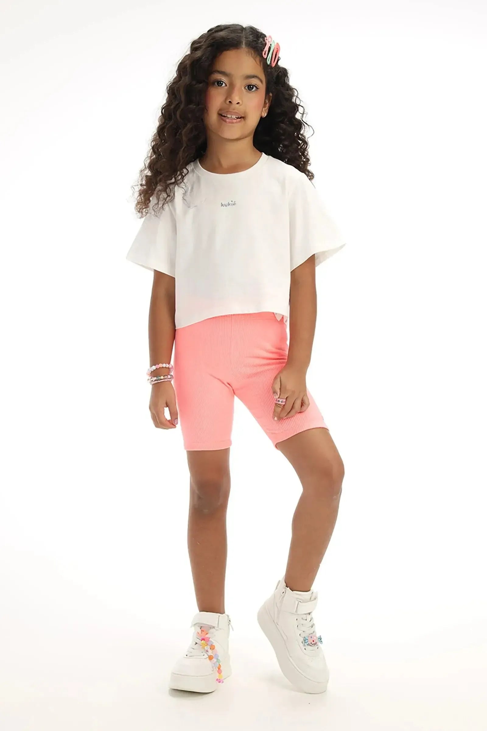 Bermuda Biker em Soft Line 94341 Kukiê Infantil Menina