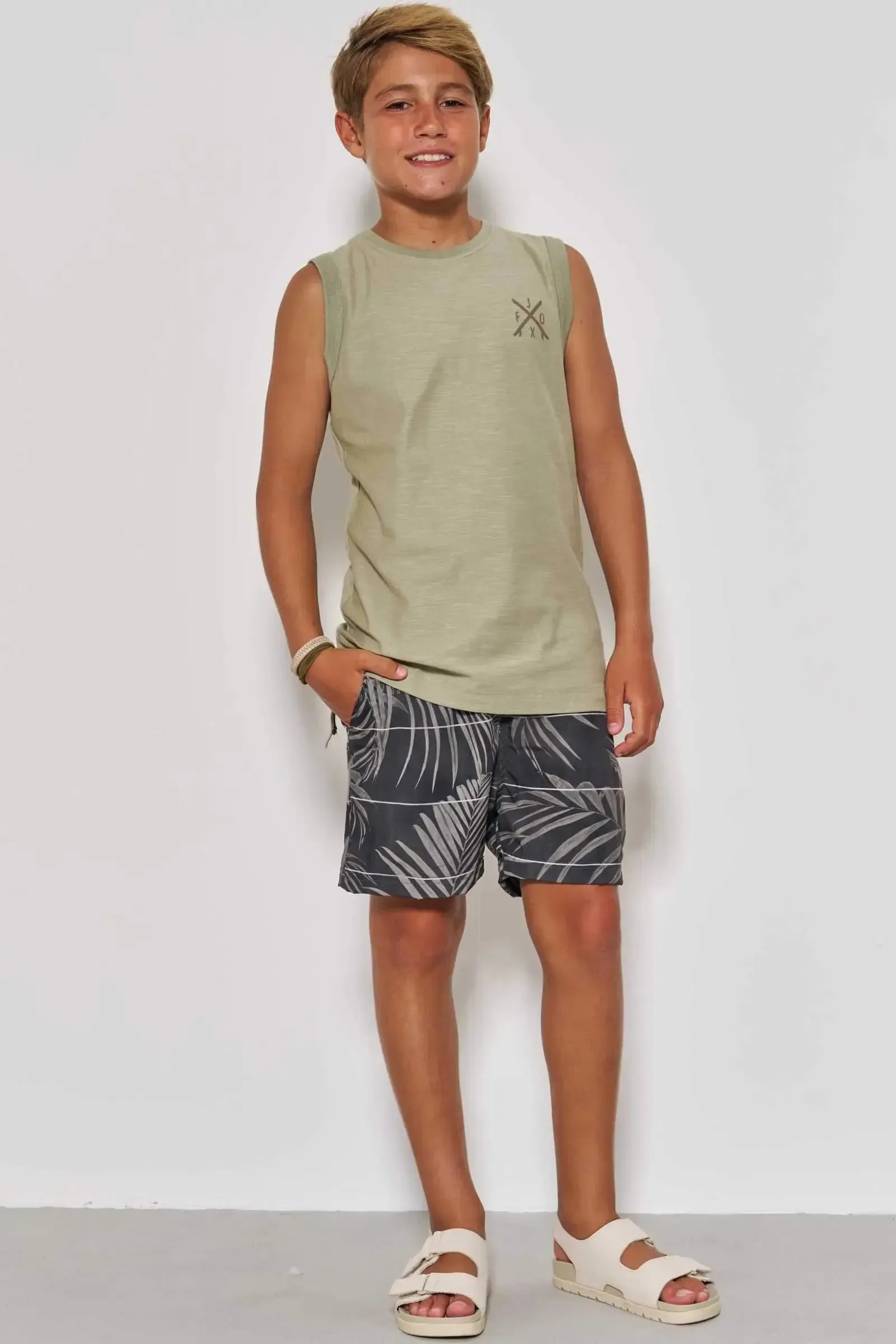 Bermuda Boxer em Nylon Ergonomic com Elastano 88772 Johnny Fox Teen Menino