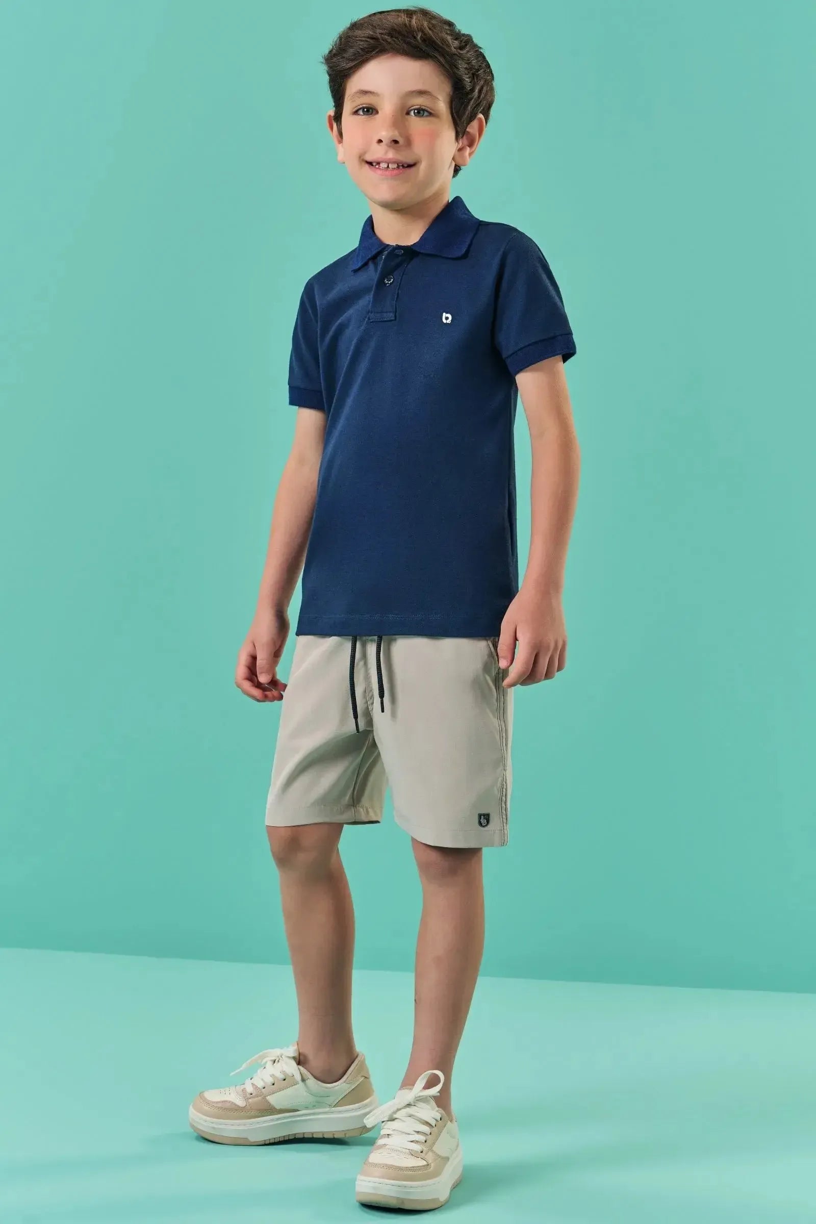 Bermuda Boxer em Nylon Tecnospan com Elastano 84229 LucBoo Infantil Menino