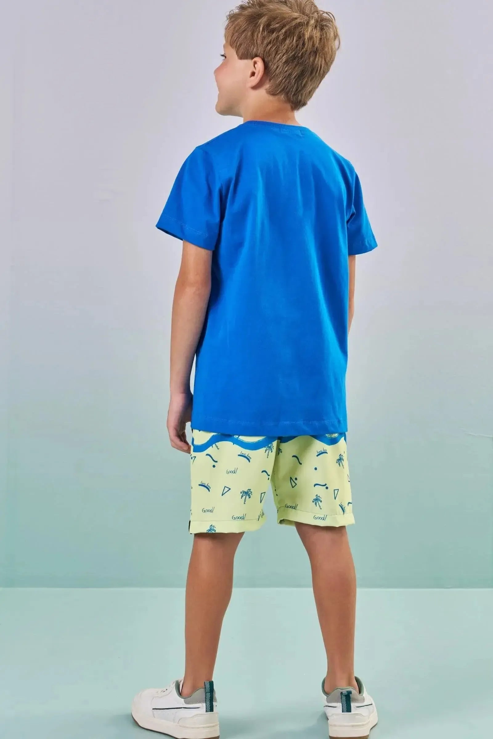 Bermuda de Nylon Ergonomic com Elastano 88822 LucBoo Infantil Menino