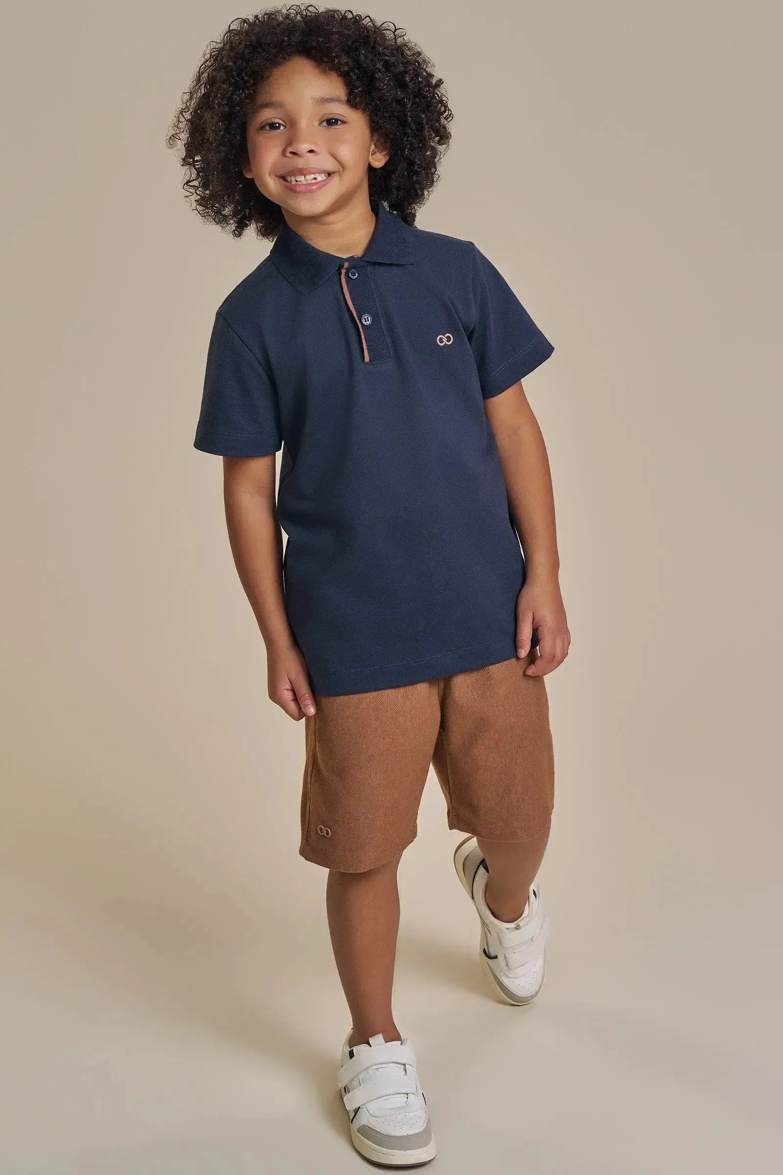 Bermuda em Cotton Jeans com Elastano 93726 LucBoo Infantil Menino