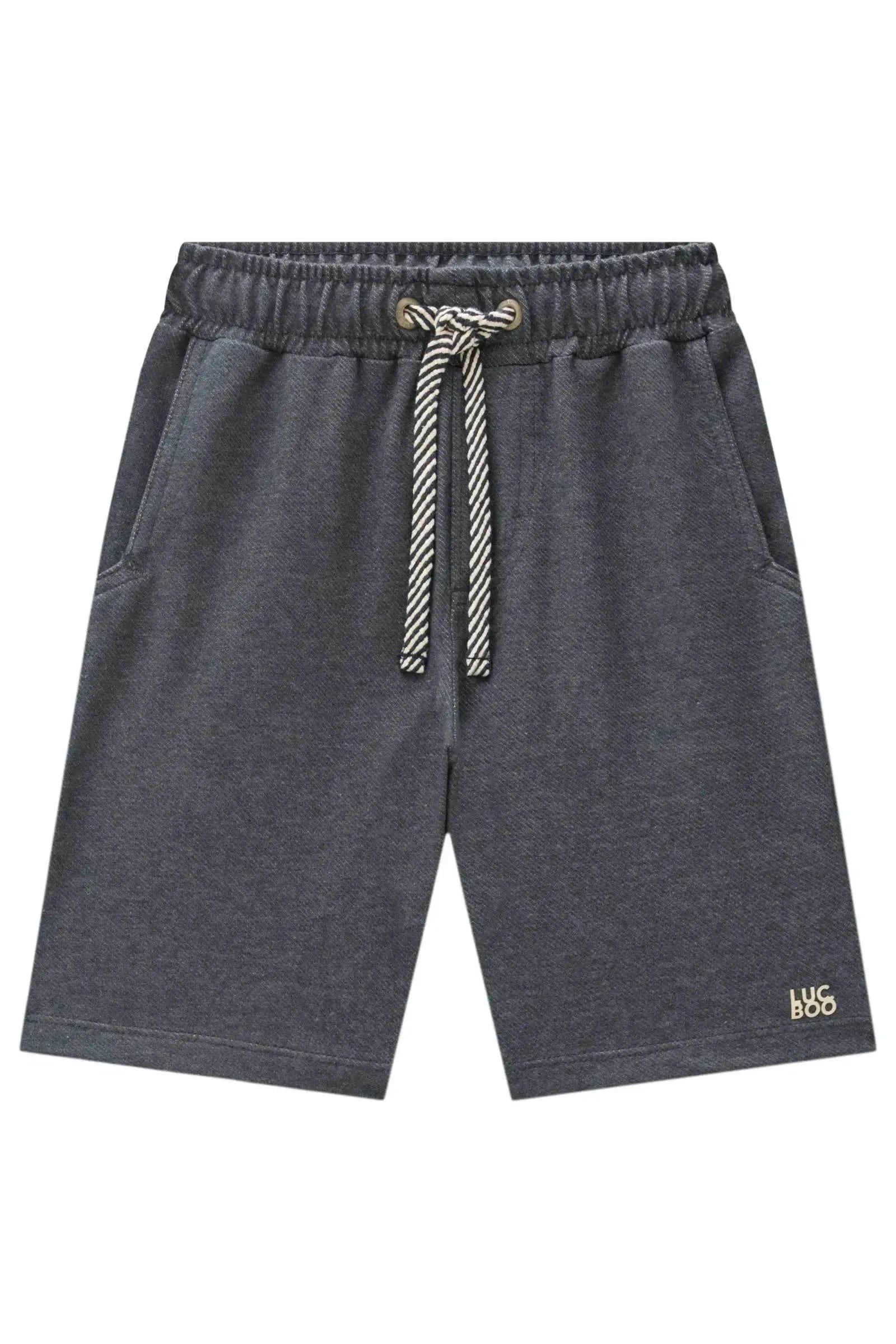 Bermuda em Cotton Jeans com Elastano 94561 LucBoo Infantil Menino