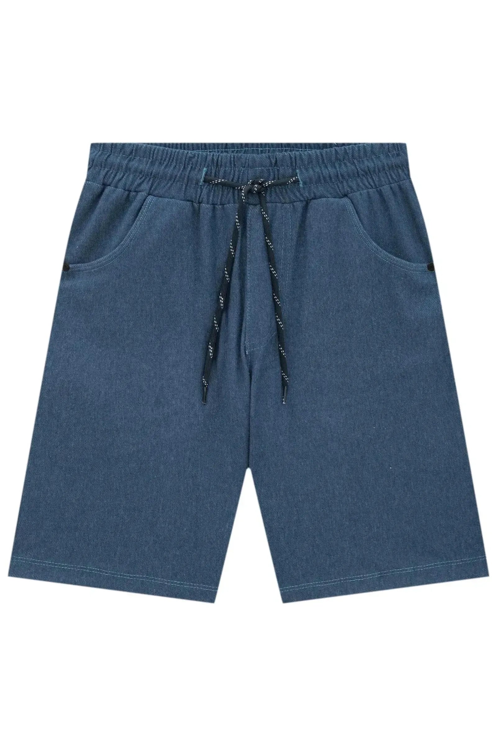 Bermuda em Cotton Jeans com Elastano 84127 Johnny Fox Teen Menino