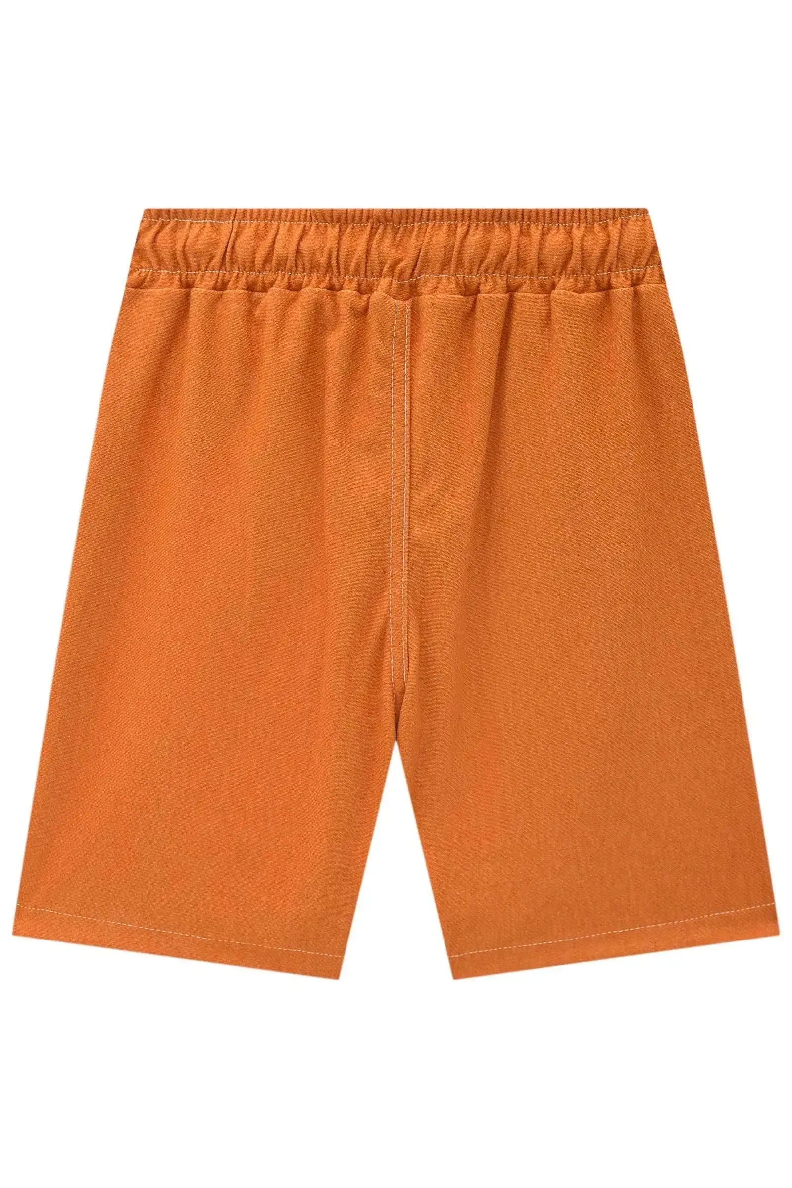 Bermuda em Cotton Jeans com Elastano 87354 LucBoo Infantil Menino