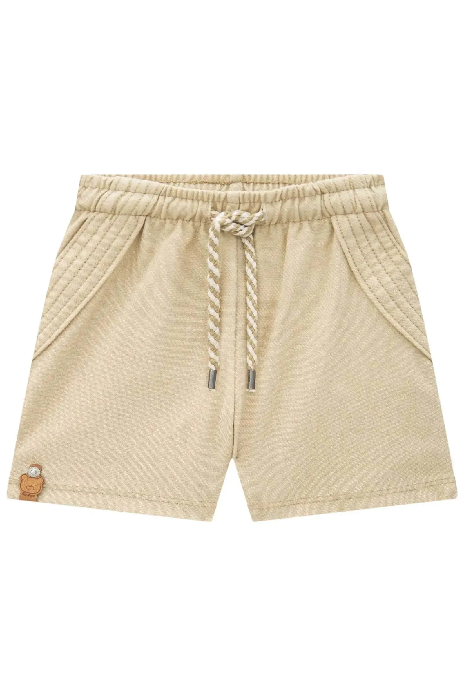 Bermuda em Cotton Jeans com Elastano 87873 LucBoo Bebê Menino