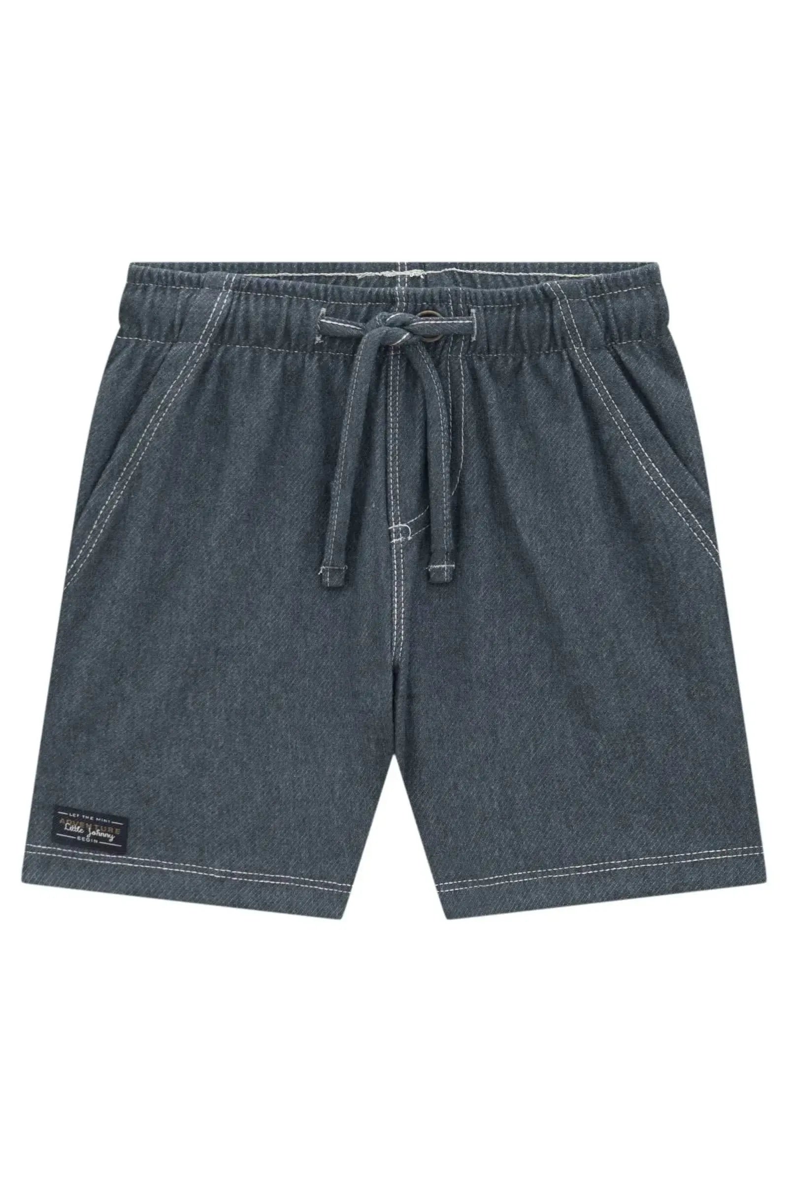 Bermuda em Cotton Jeans com Elastano 94852 Johnny Fox Bebê Menino