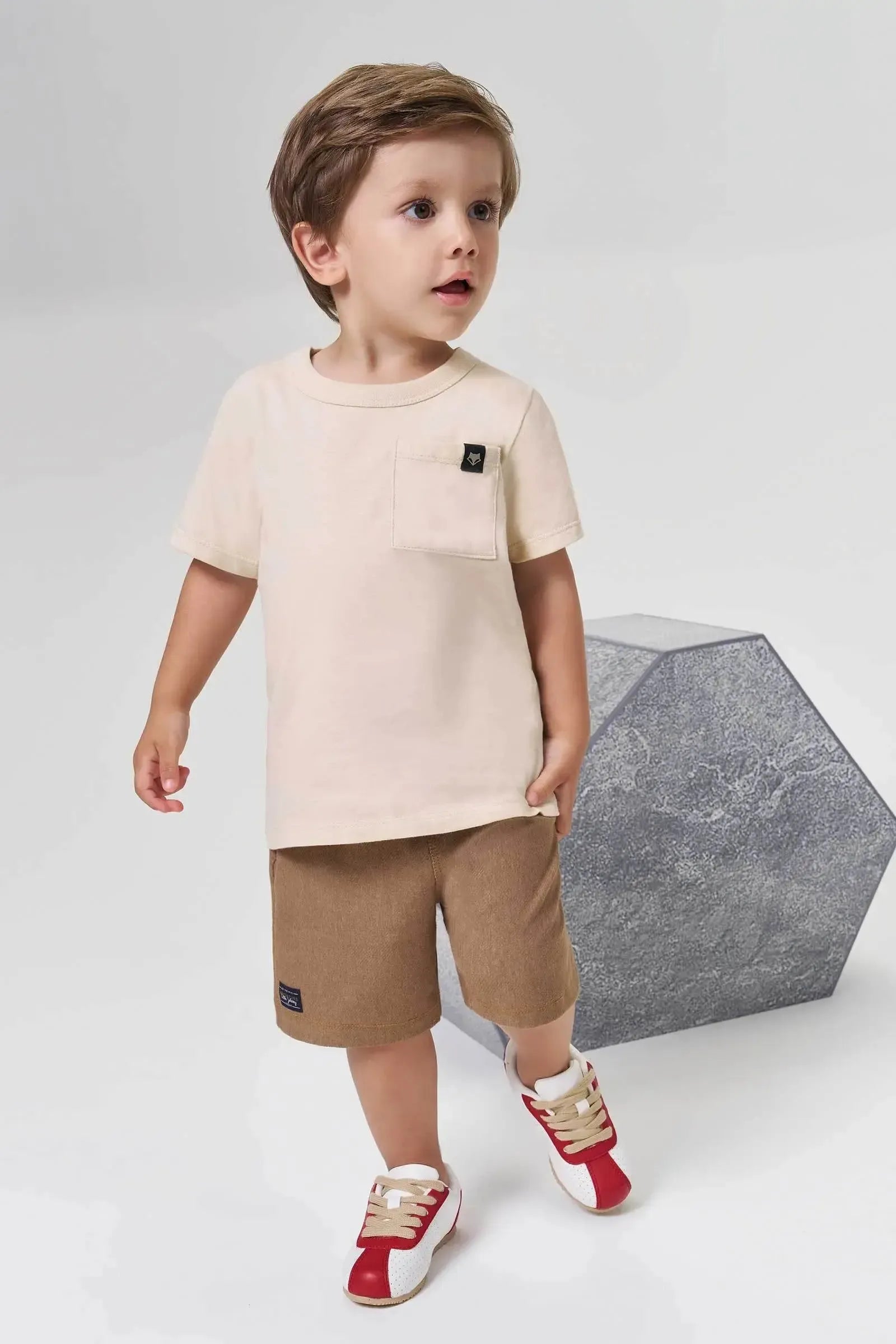Bermuda em Cotton Jeans com Elastano 94852 Johnny Fox Bebê Menino
