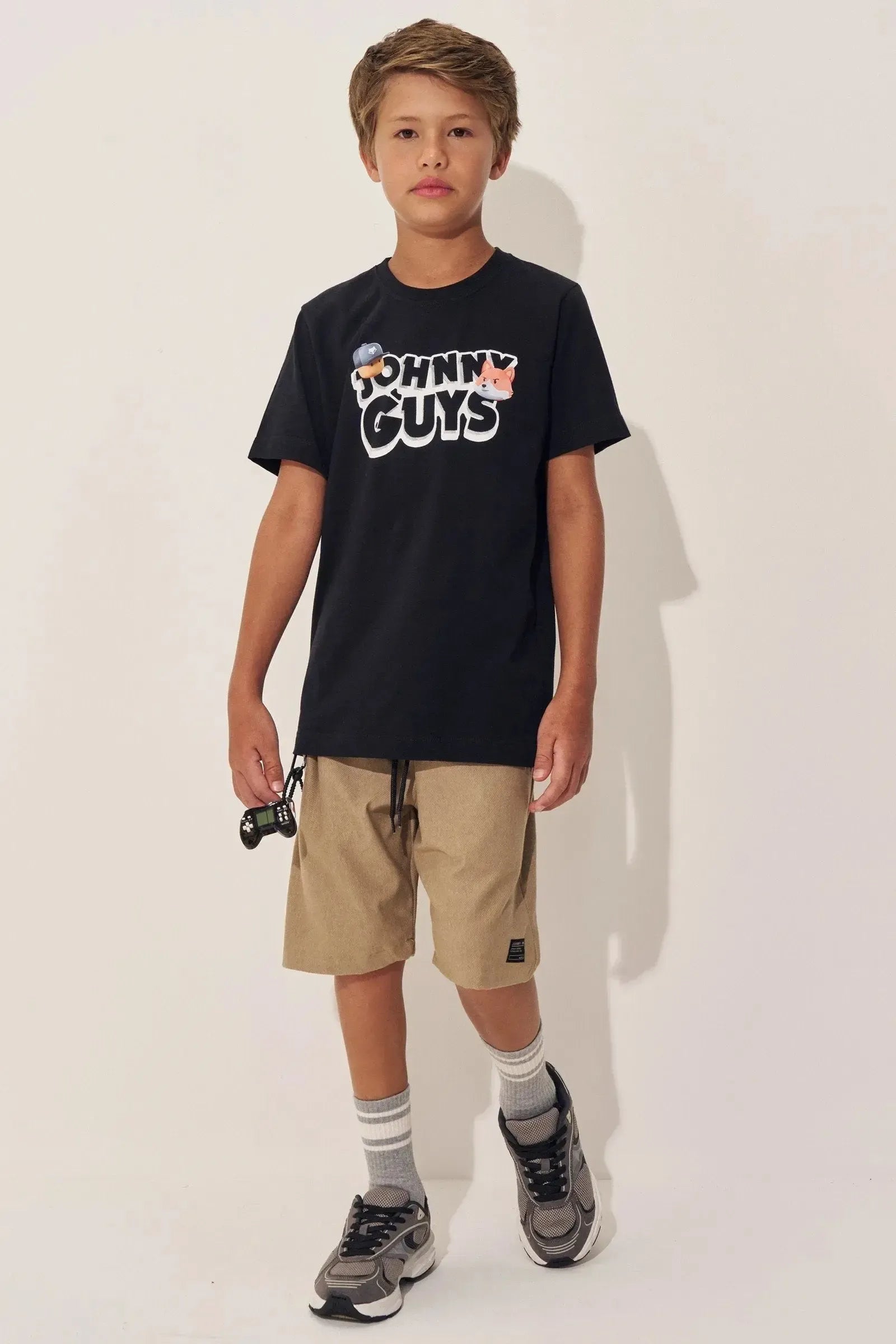 Bermuda em Cotton Jeans com Elastano 97823 Johnny Fox Teen Menino