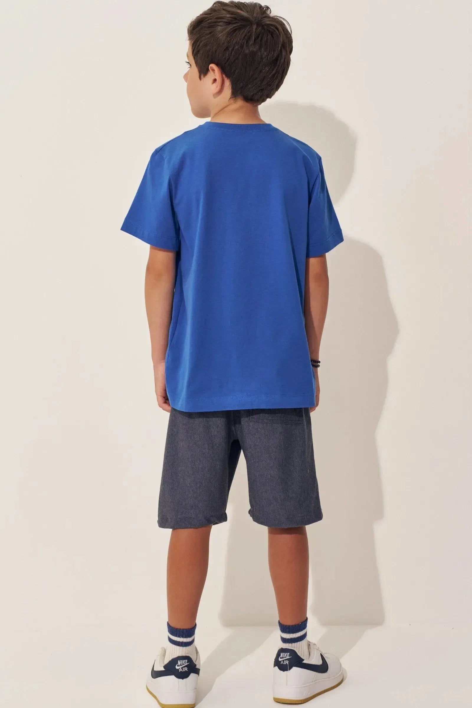 Bermuda em Cotton Jeans com Elastano 97823 Johnny Fox Teen Menino