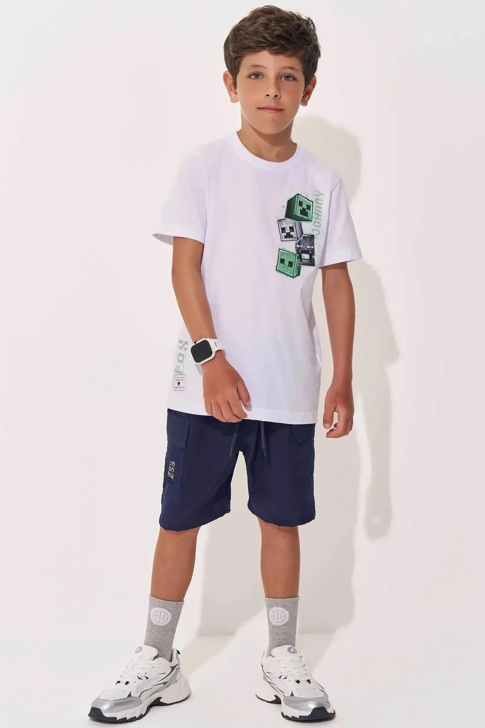 Bermuda em Hidronatic Supersoft com Elastano 97969 Johnny Fox Teen Menino