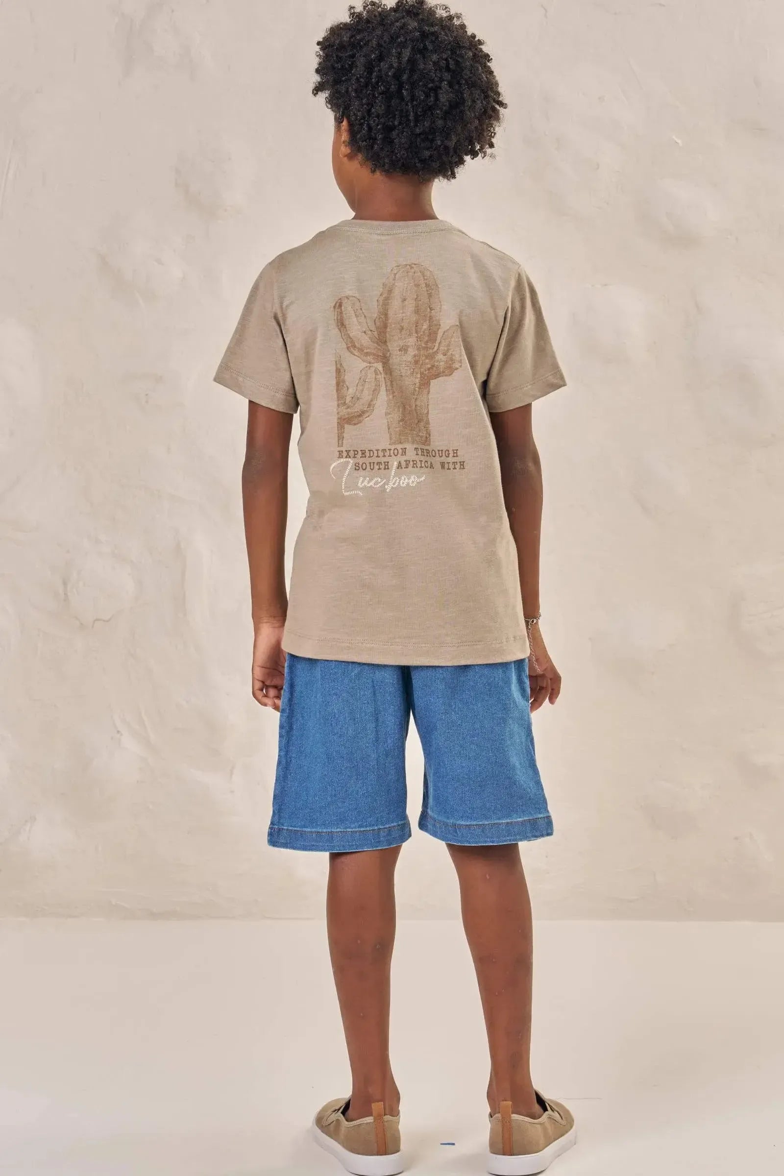 Bermuda em Jeans com Elastano 88903 LucBoo Infantil Menino