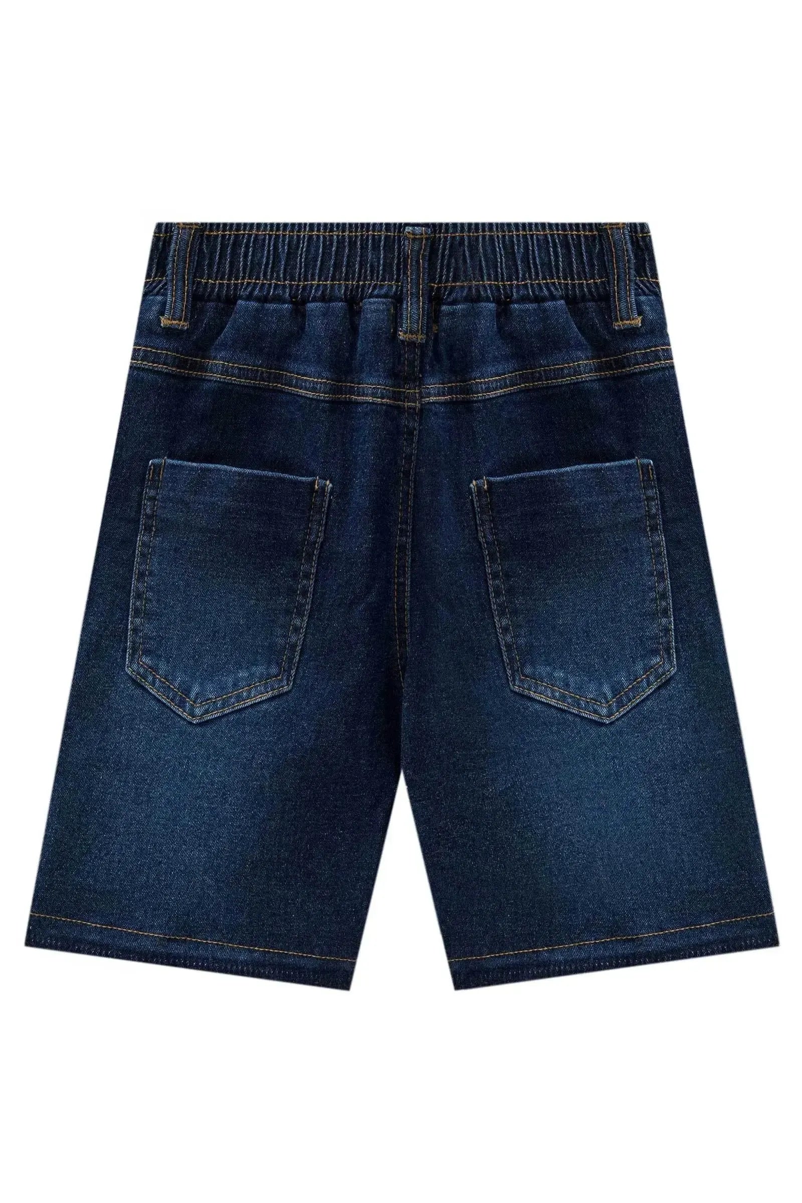 Bermuda em Jeans com Elastano 88903 LucBoo Infantil Menino