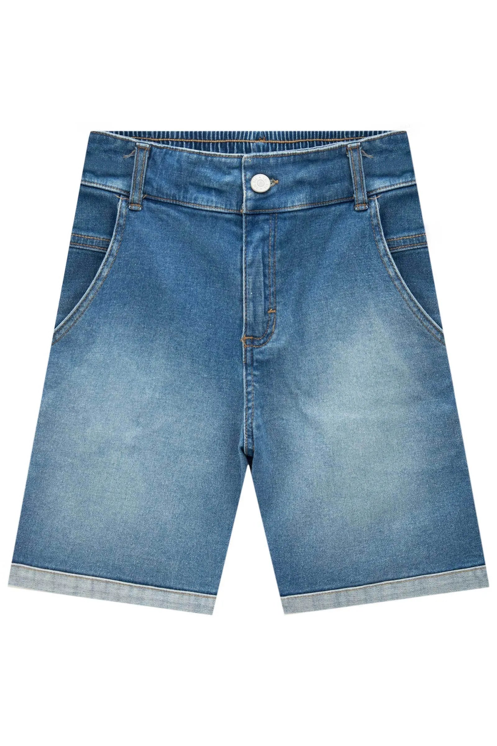 Bermuda em Jeans Guga com Elastano 87293 LucBoo Infantil Menino