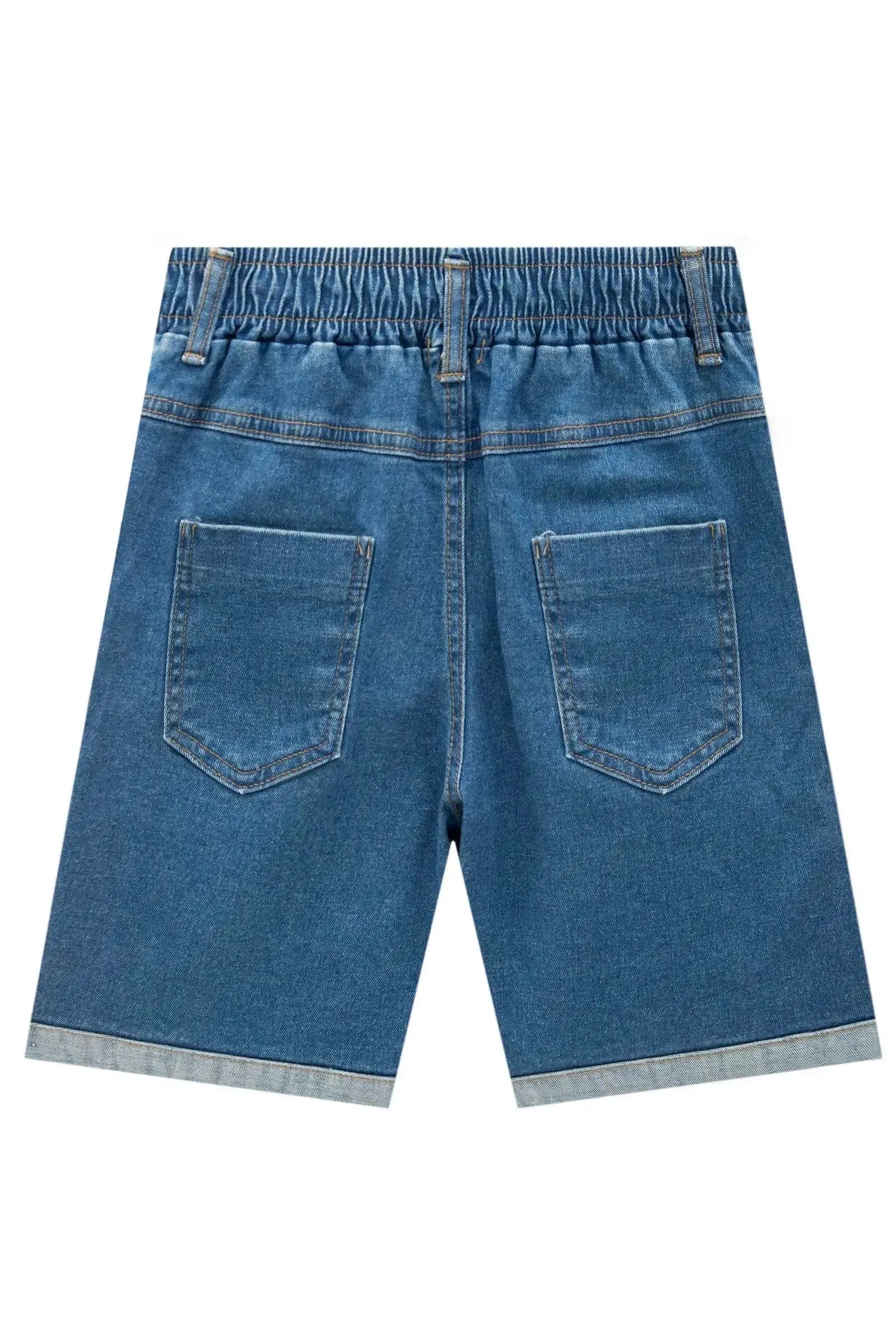 Bermuda em Jeans Guga com Elastano 87293 LucBoo Infantil Menino