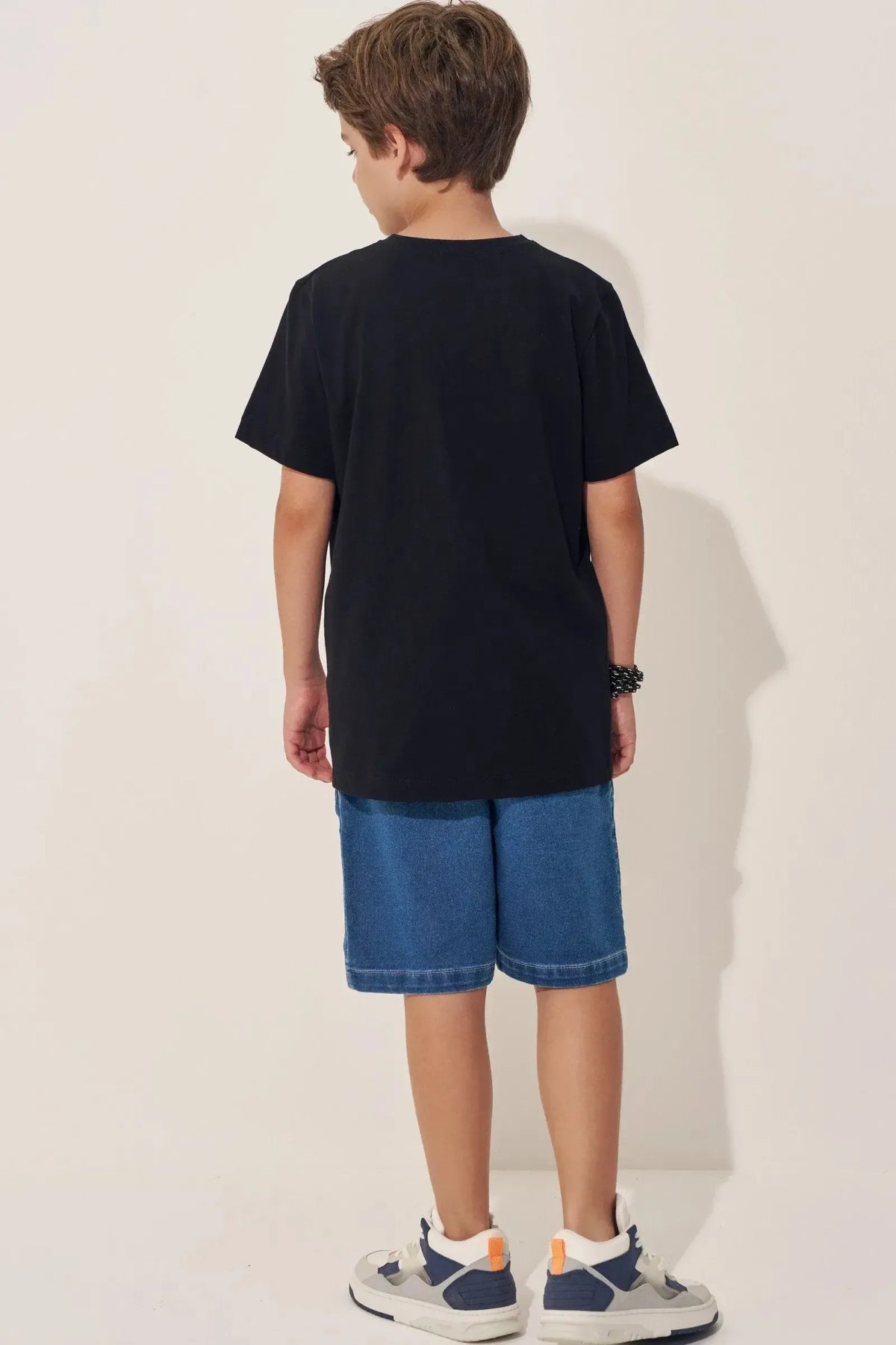 Bermuda em Jeans Squash com Elastano 97818 Johnny Fox Teen Menino