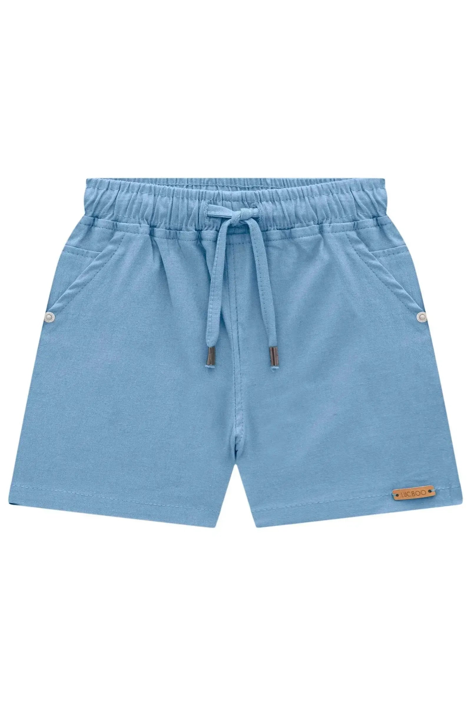 Bermuda em Linho Santorine com Elastano 83122 LucBoo Bebê Menino