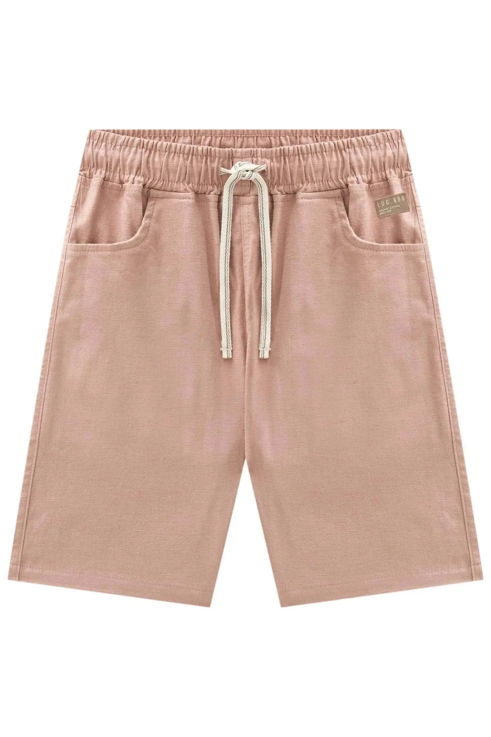 Bermuda em Linho Santorine com Elastano 86952 LucBoo Infantil Menino