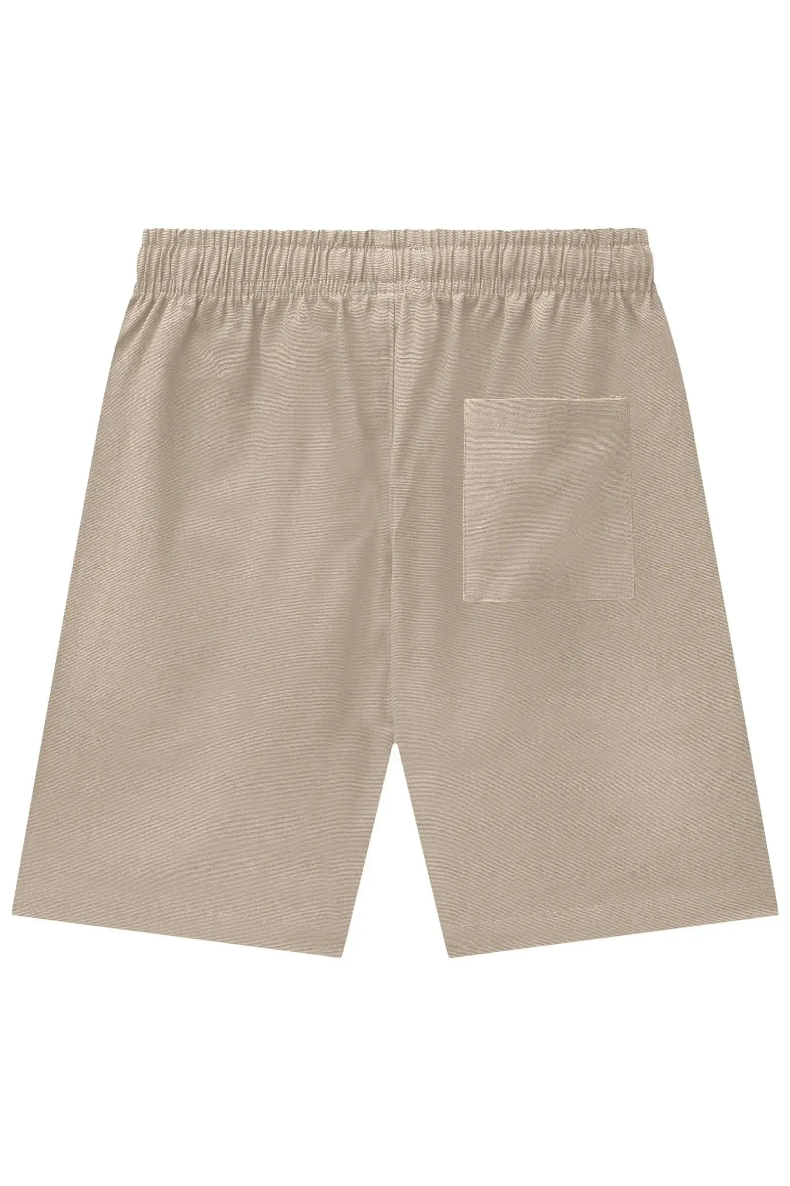 Bermuda em Linho Santorine com Elastano 94133 Johnny Fox Teen Menino