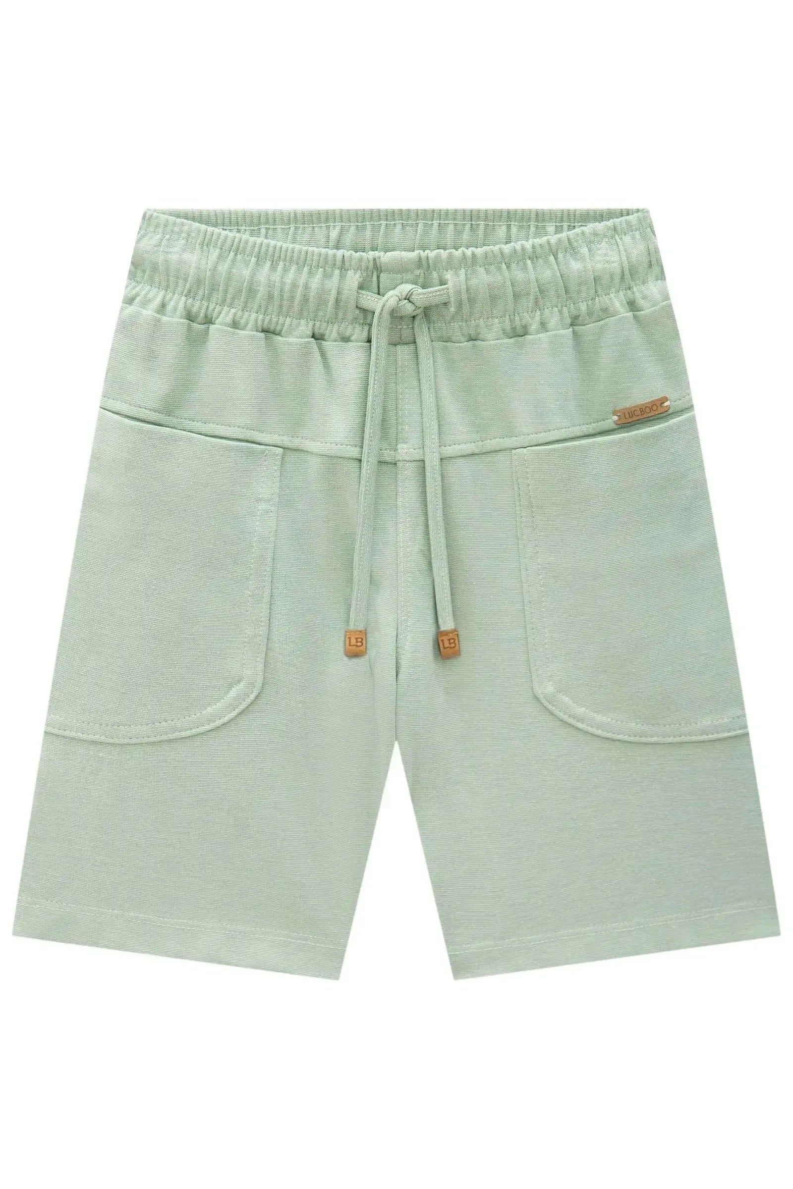 Bermuda em Malha Alfaiataria com Elastano 86951 LucBoo Infantil Menino