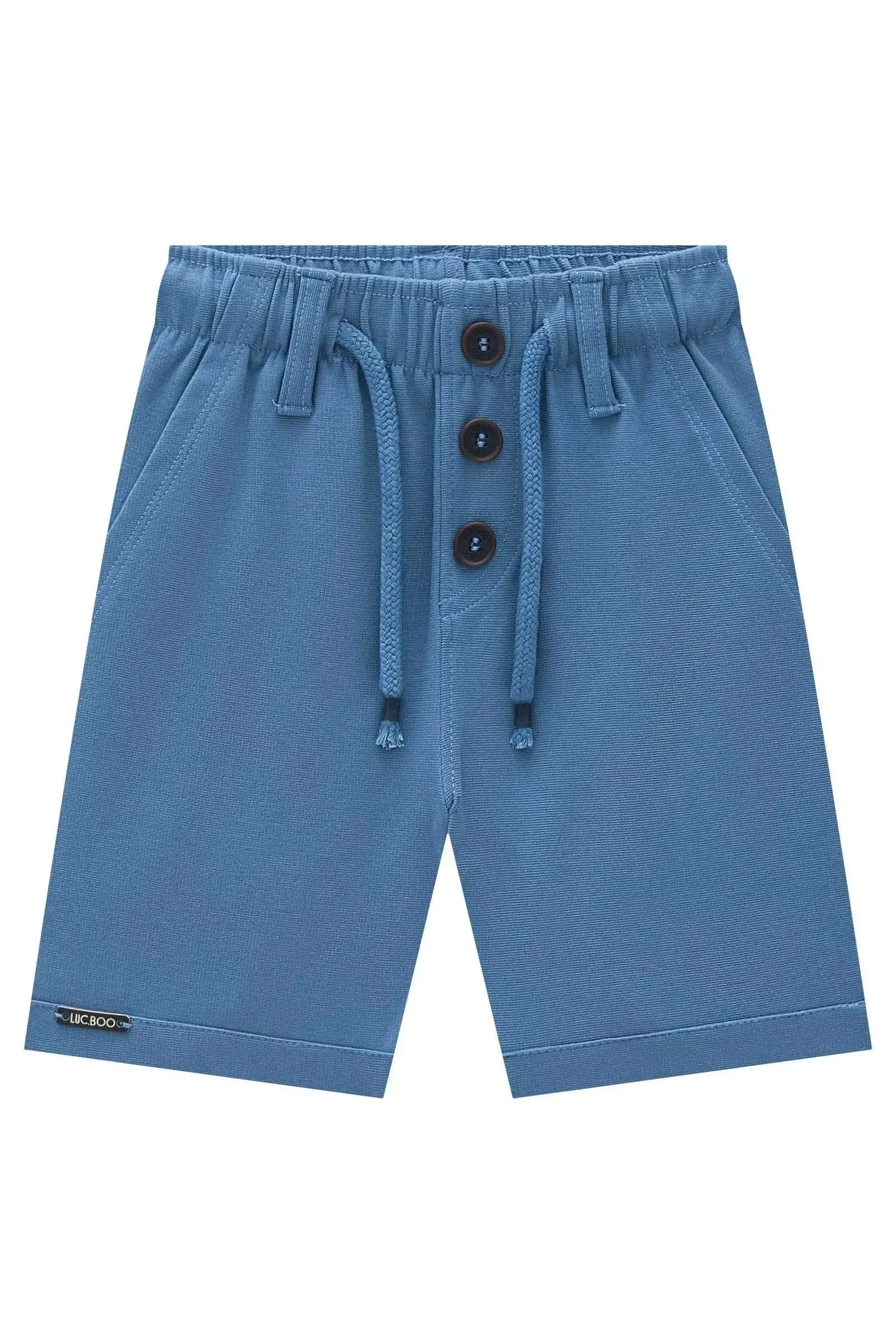 Bermuda em Malha Alfaiataria com Elastano 95372 LucBoo Infantil Menino
