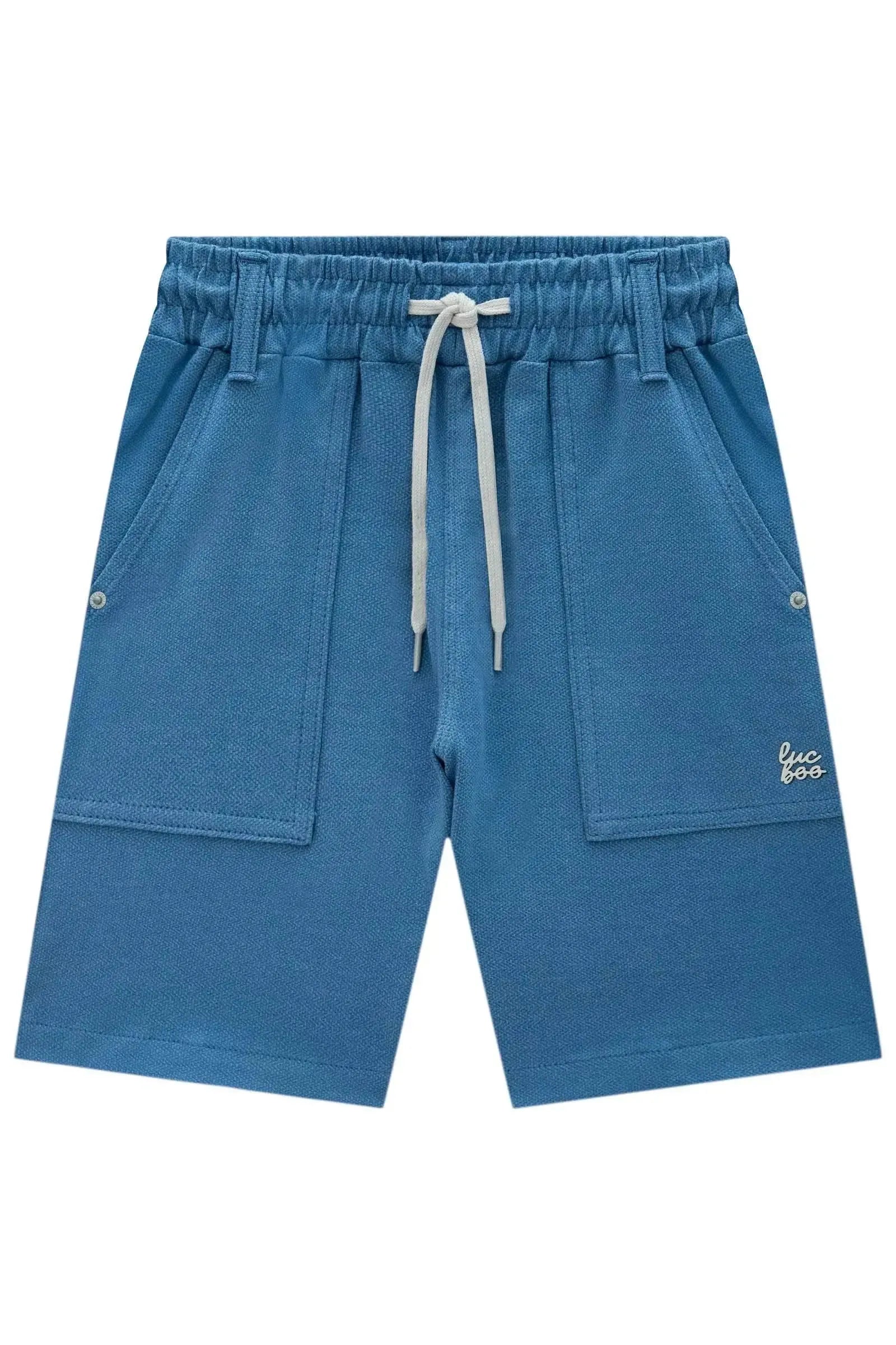 Bermuda em Malha Fisch com Elastano 86965 LucBoo Infantil Menino