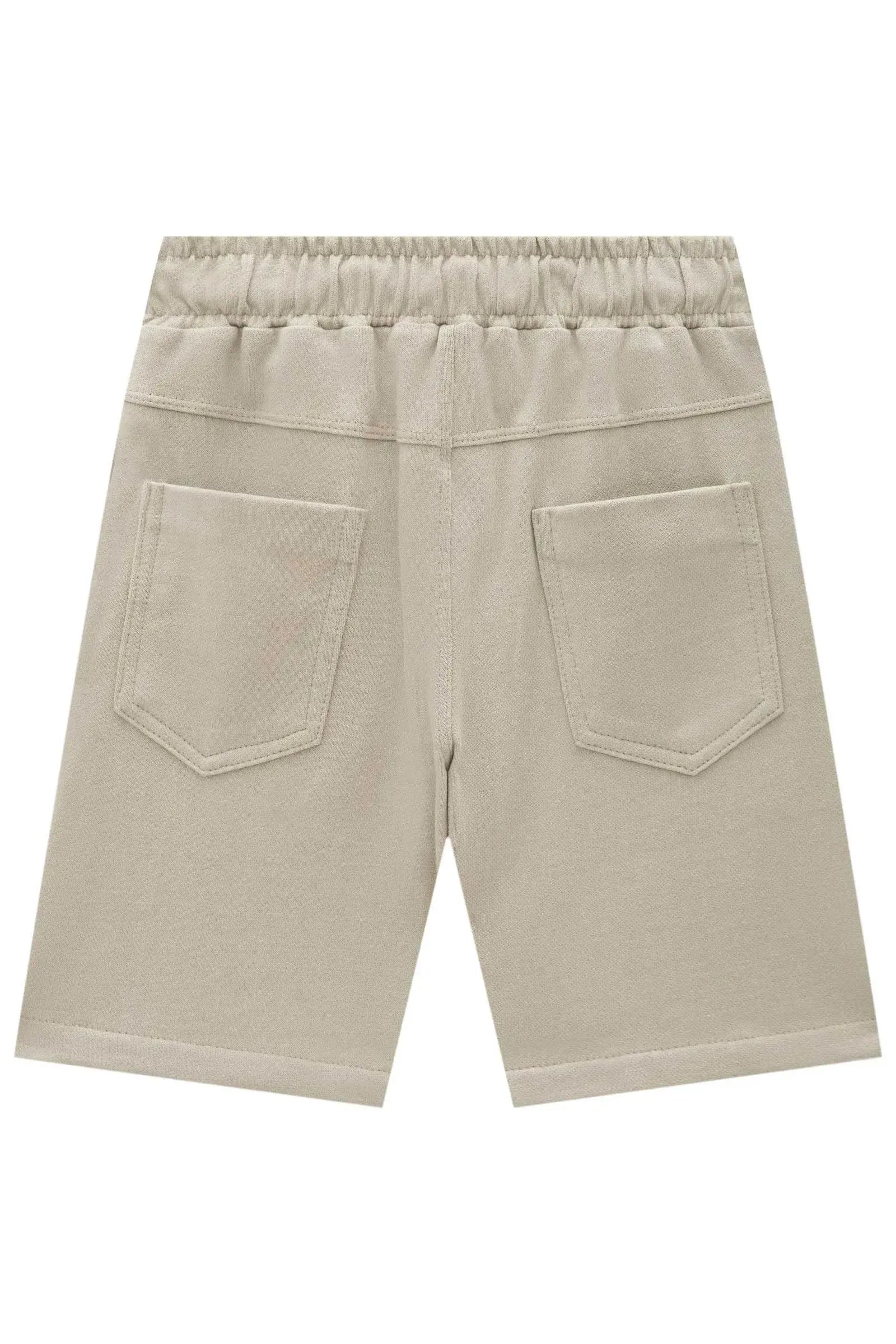 Bermuda em Moletwill com Elastano 93720 LucBoo Infantil Menino