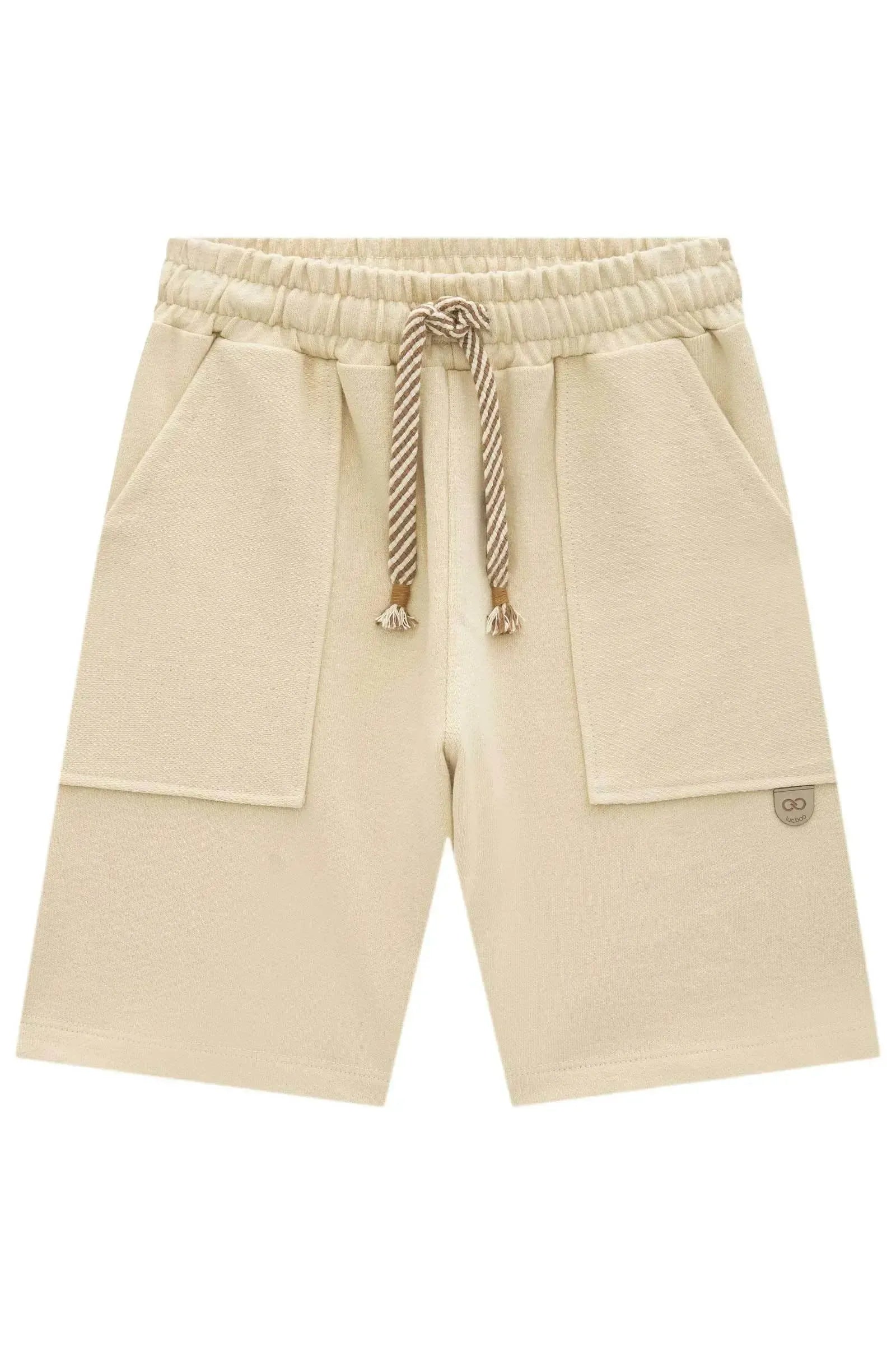 Bermuda em Moletwill com Elastano 97062 LucBoo Infantil Menino