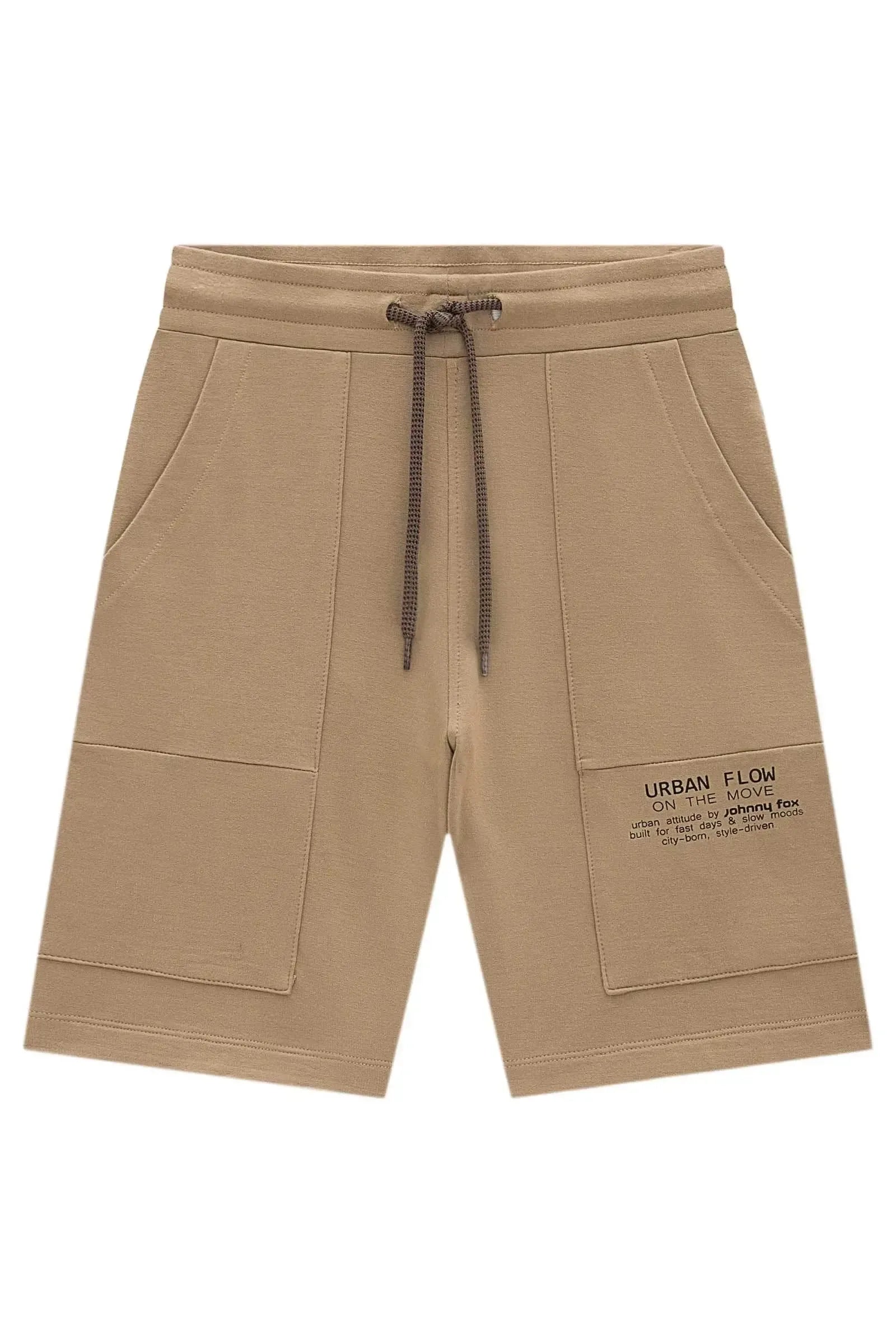 Bermuda em Molevisco com Elastano 97020 Johnny Fox Teen Menino