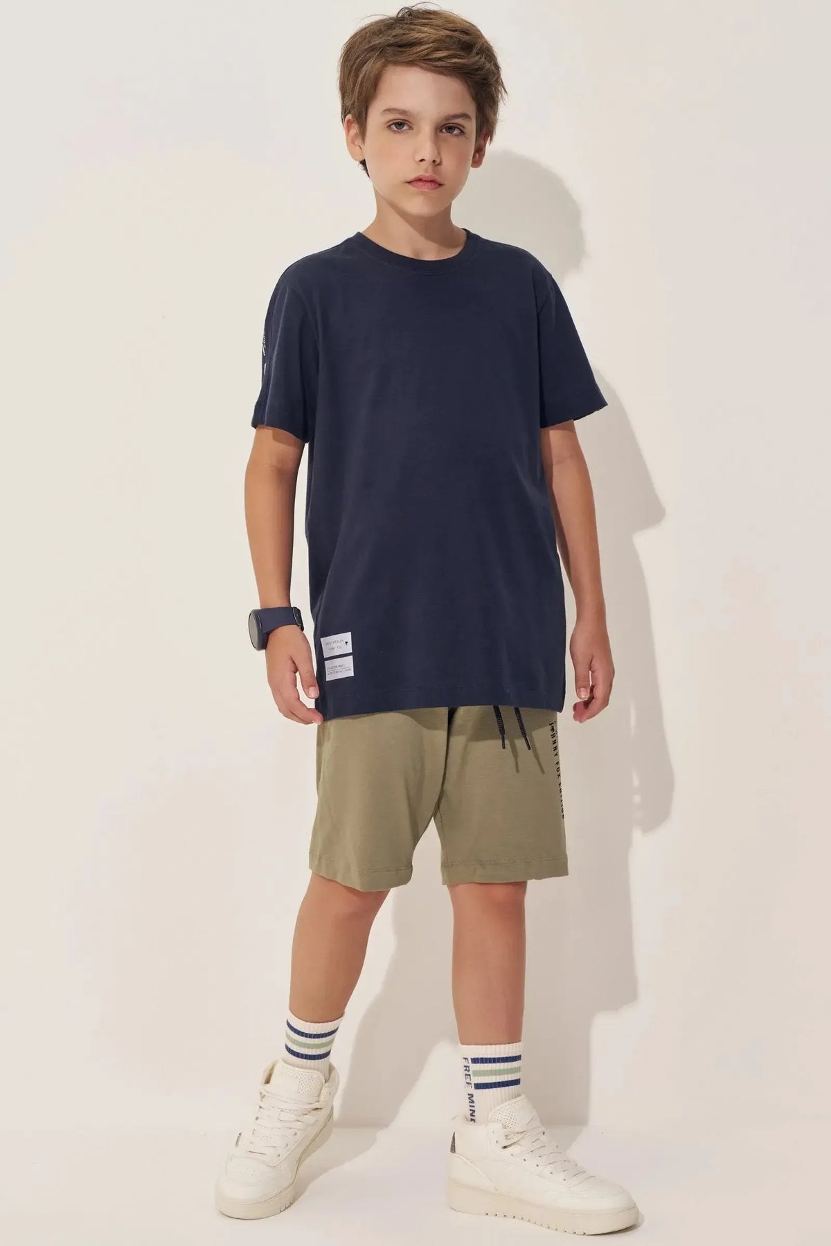 Bermuda em Molevisco com Elastano 97813 Johnny Fox Teen Menino
