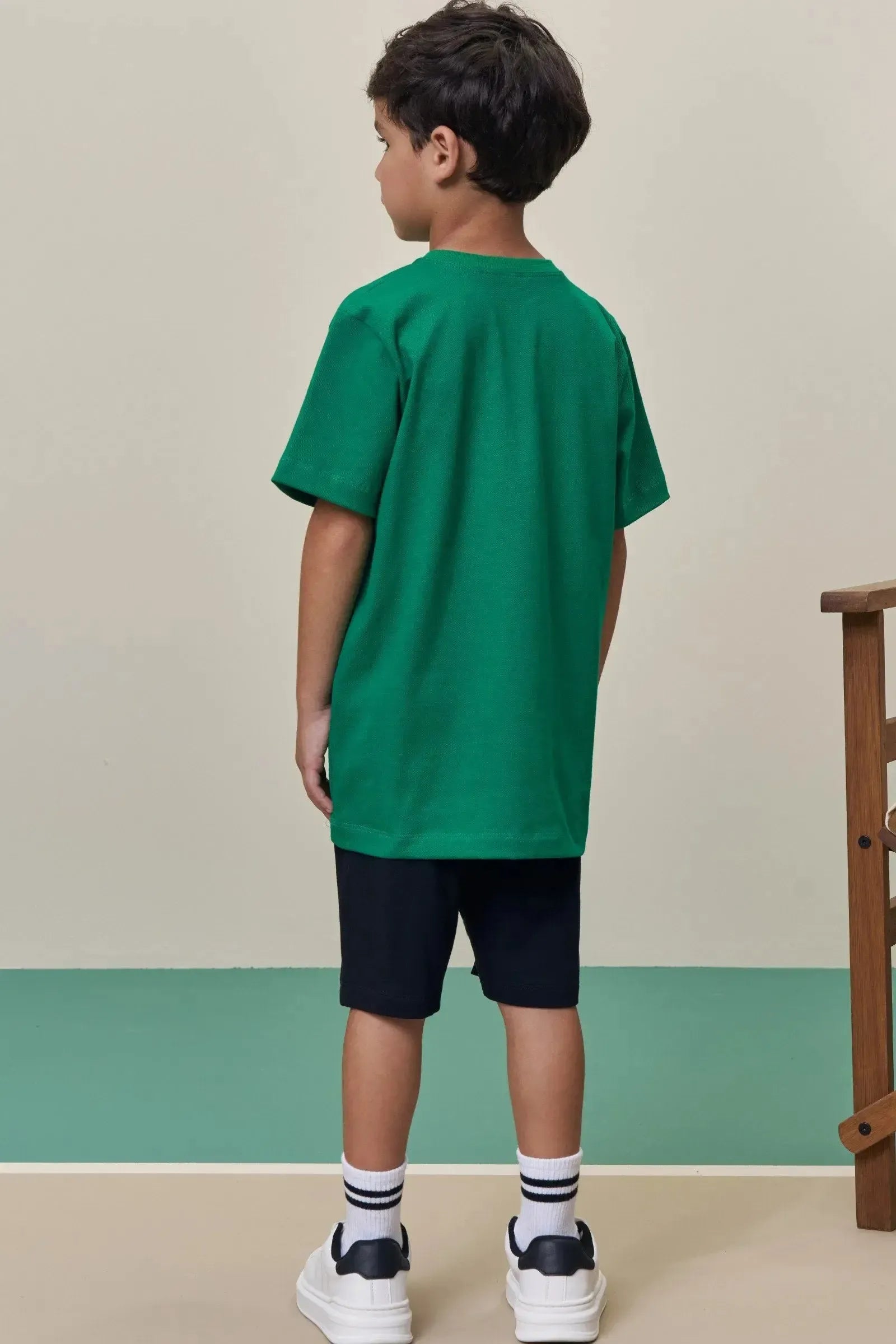 Bermuda em Molevisco com Elastano 98759 LucBoo Infantil Menino