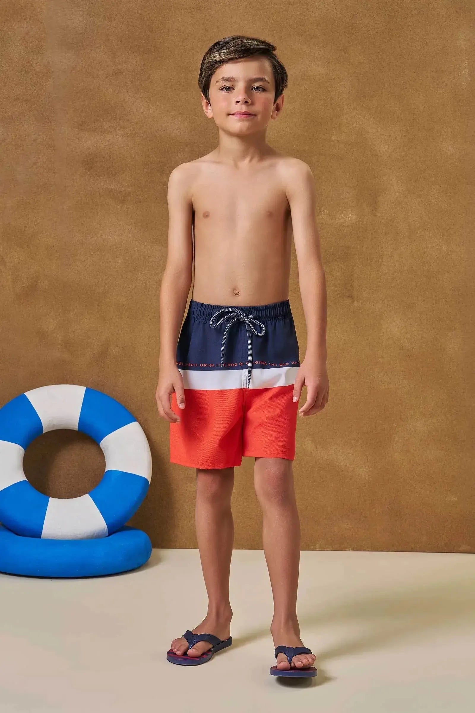 Bermuda em Nylon com Elastano 97578 LucBoo Infantil Menino